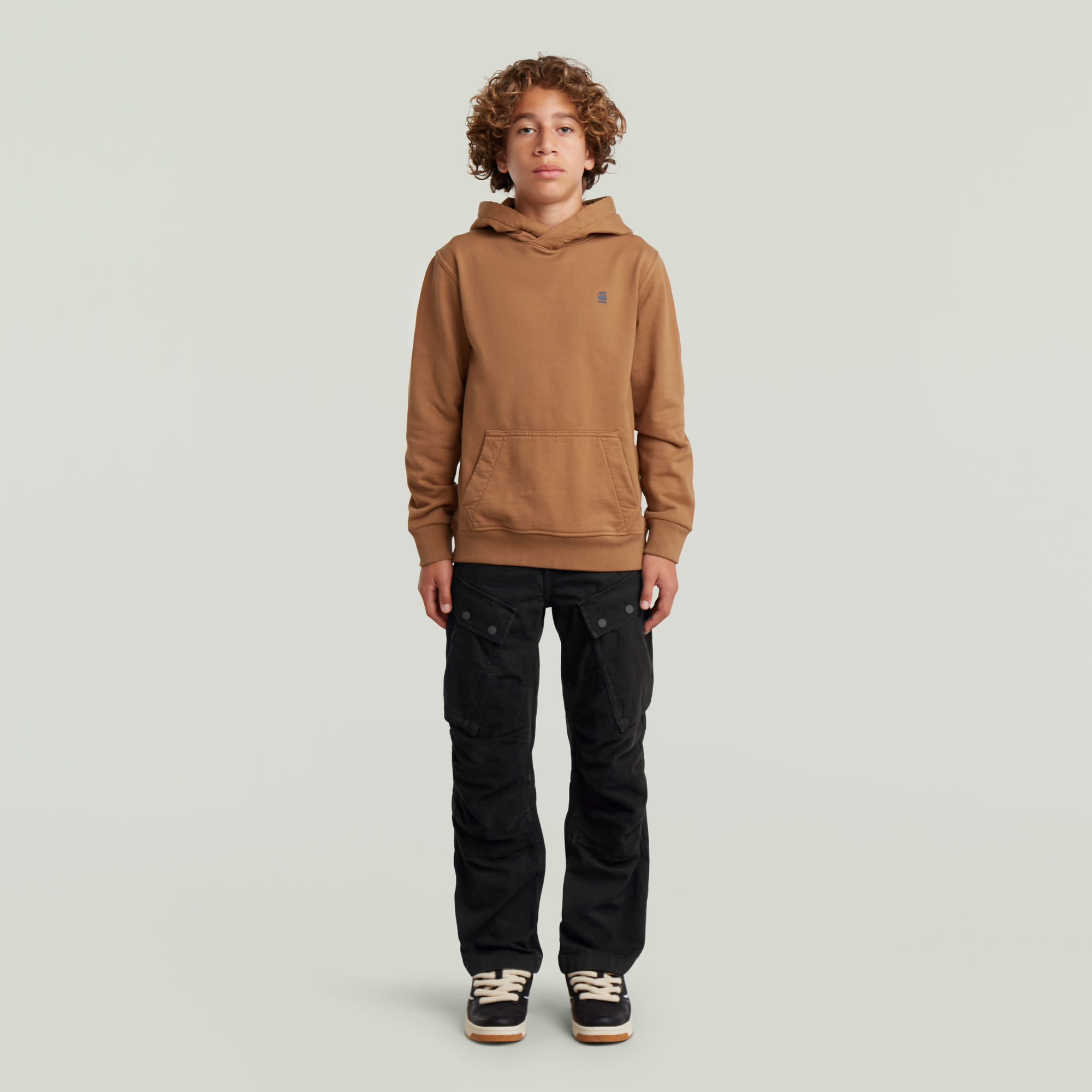 Thumbnail - Boys 3D Cargo Regular Straight Hose - Schwarz - jungen