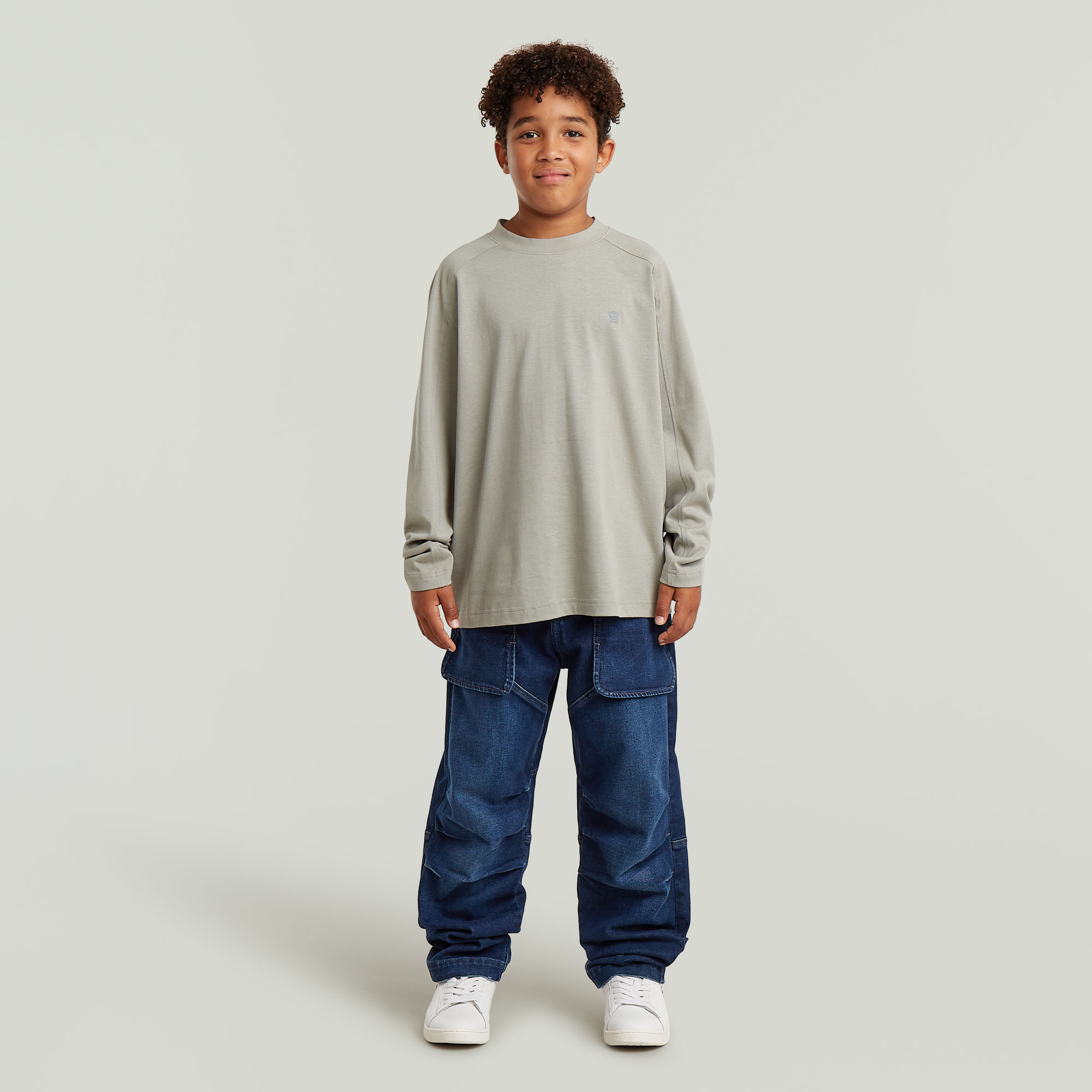 Thumbnail - Boys Interst Boxy T-Shirt - Grau - jungen