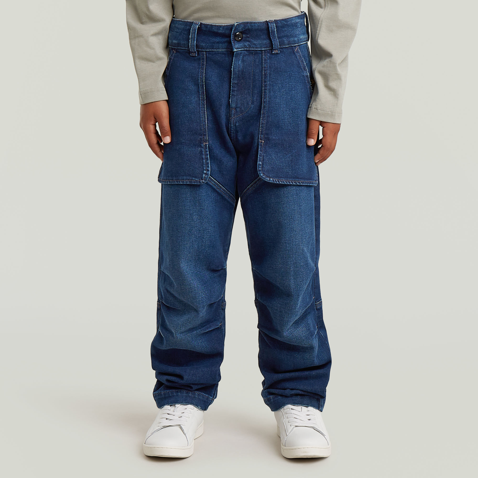 

Hunting Pant in camouflageprint voor jongens - Midden blauw - jongens