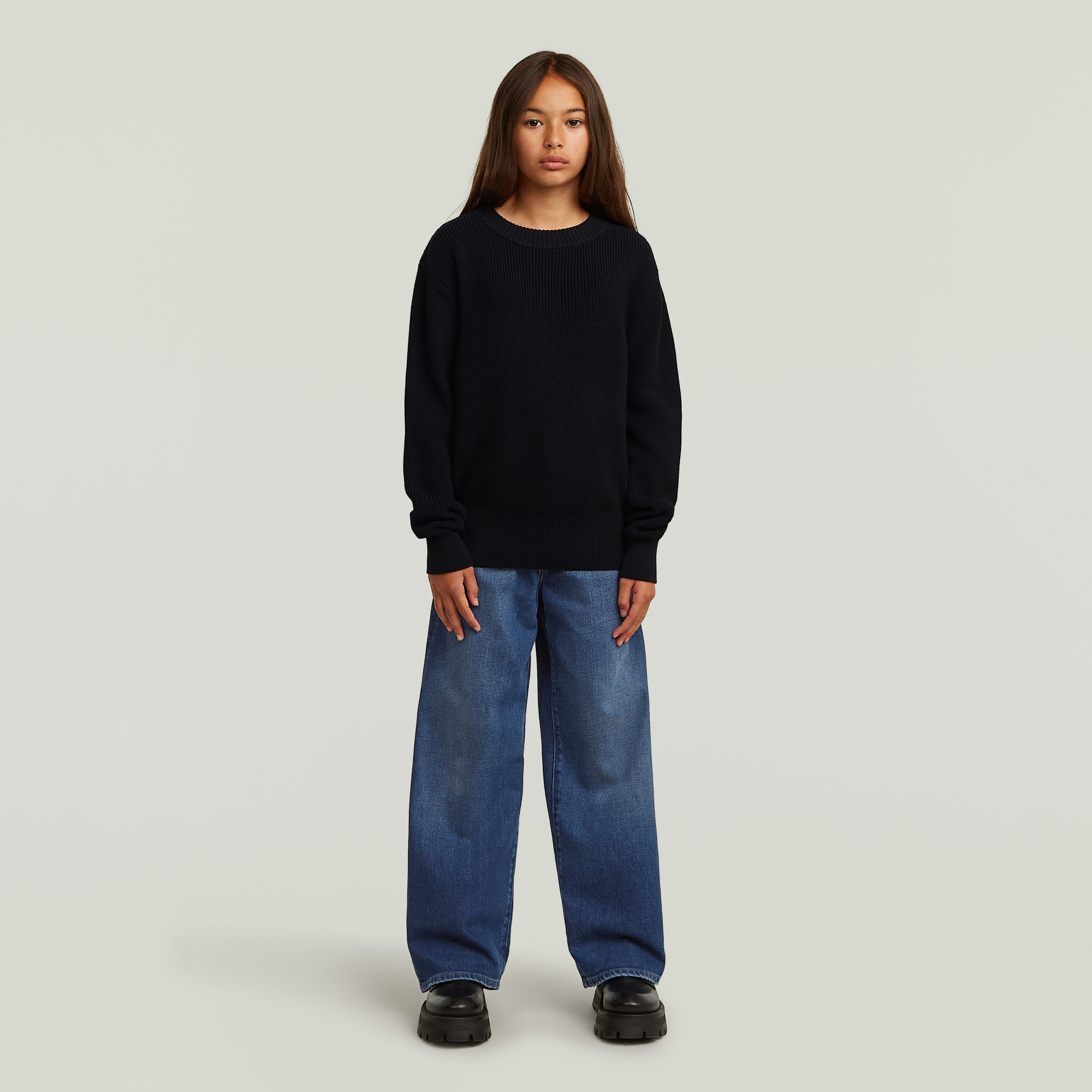 Thumbnail - Girls Yarciaknit Cardigan - Schwarz - mädchen