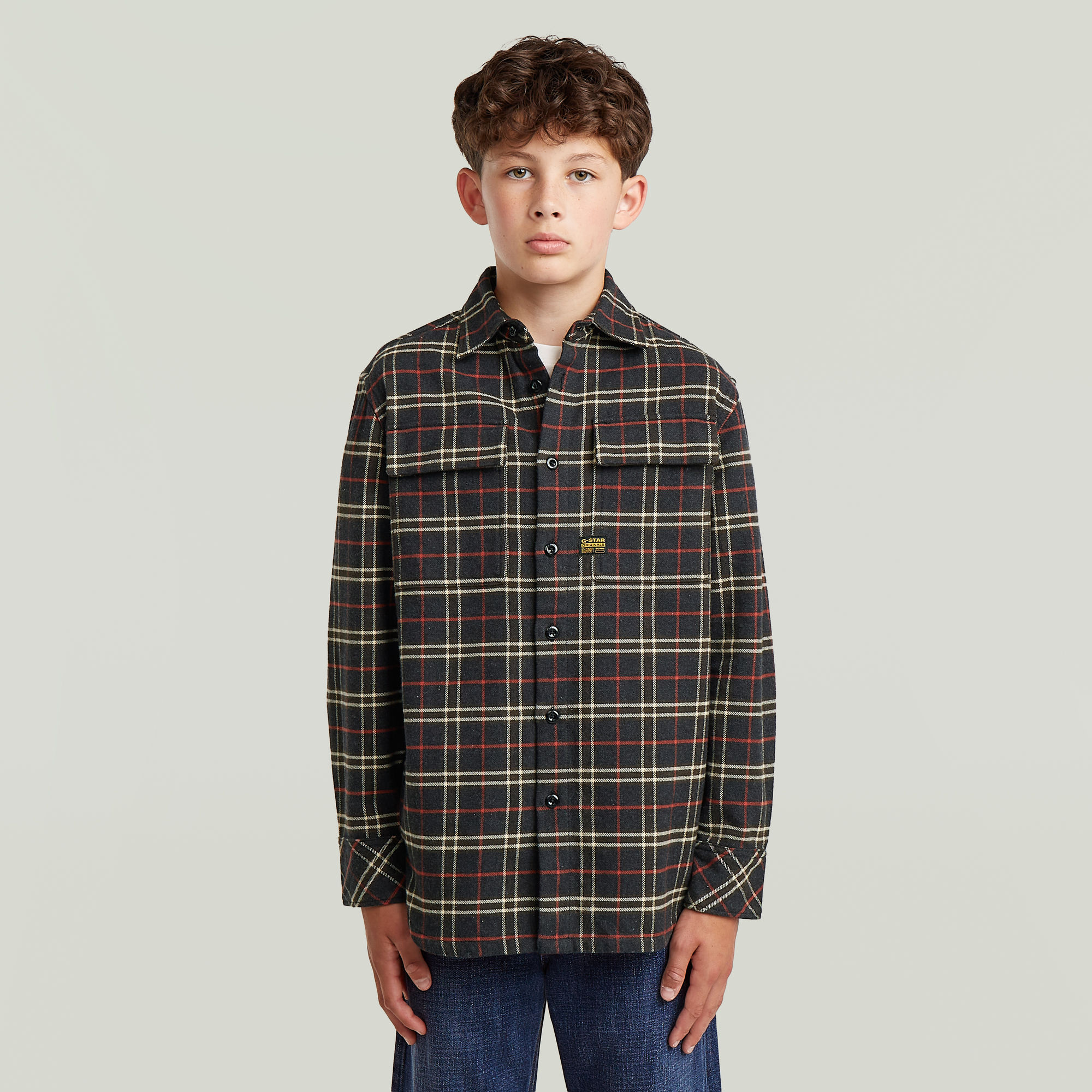 Boys CPO Regular Shirt - Grün - jungen