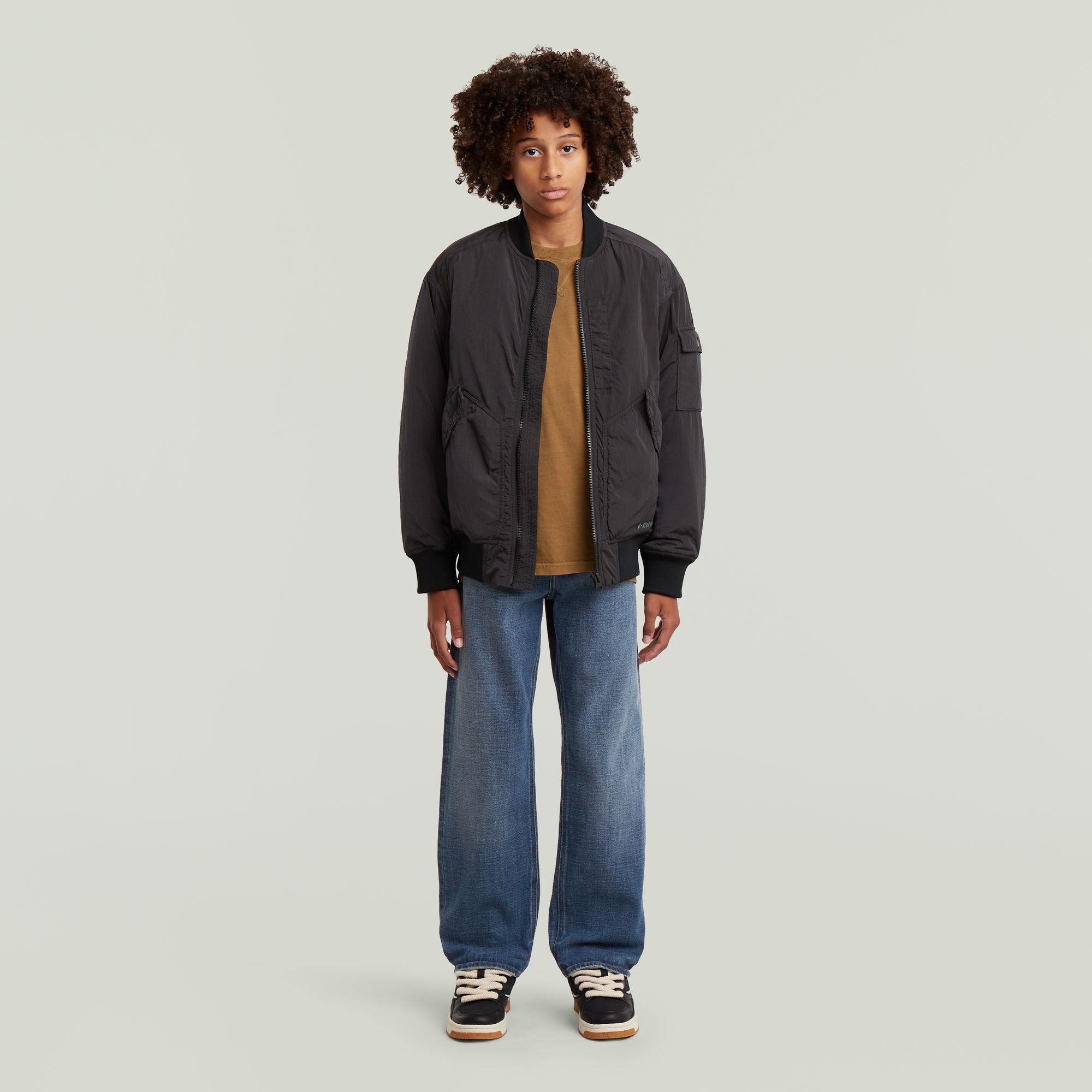 Thumbnail - Boys Bomberjacke - Dunkelblau - jungen