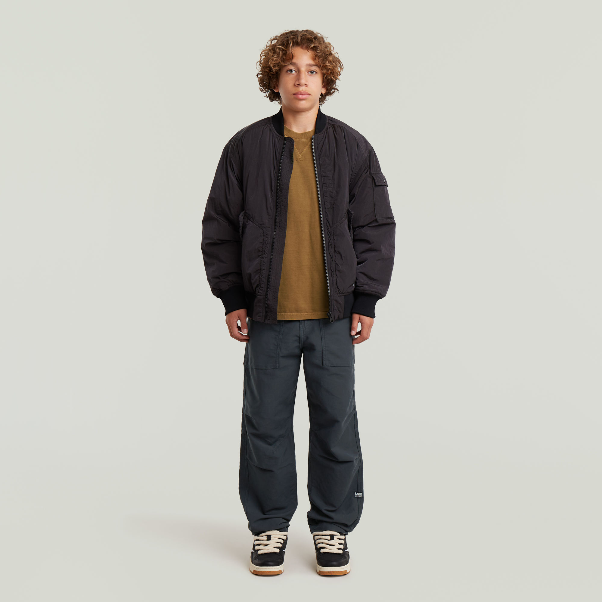 Thumbnail - Boys Fatigue Relaxed Tapered Sweatpants - Dunkelblau - jungen