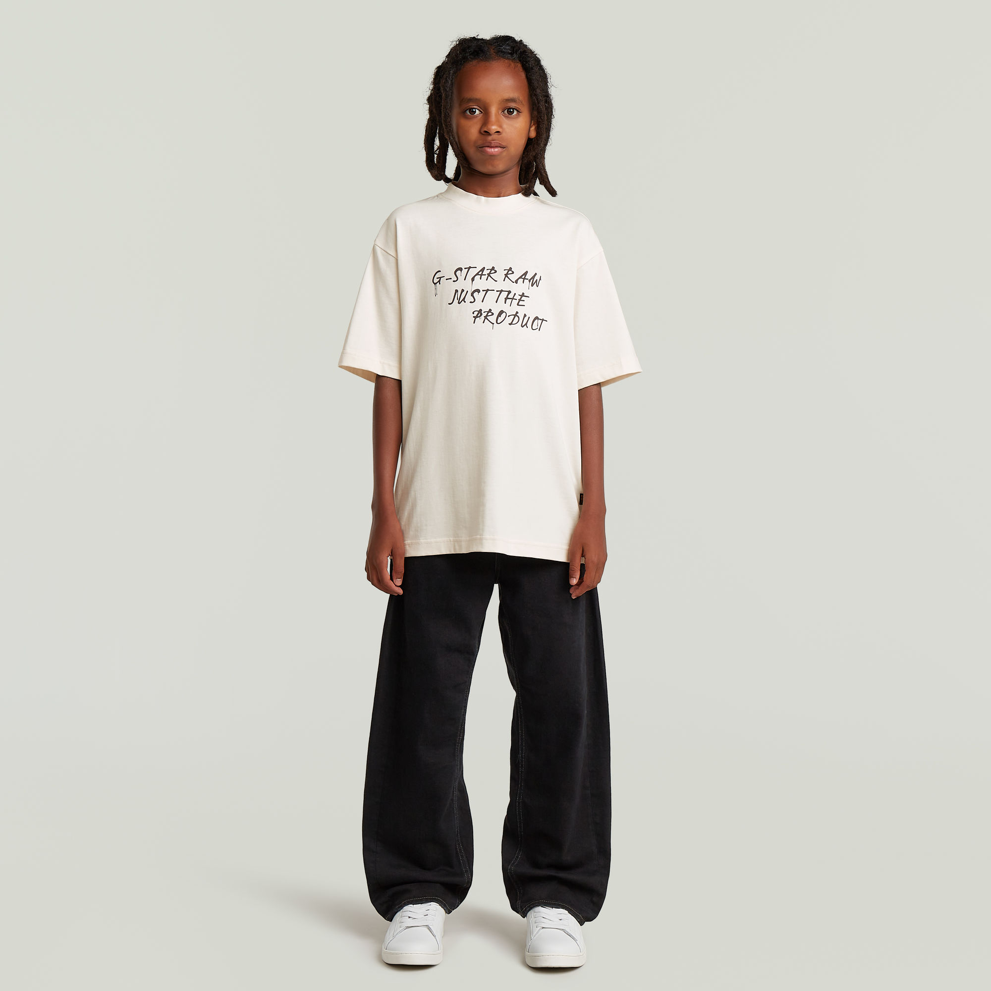 Thumbnail - Boys Oversized T-Shirt - Weiß - jungen