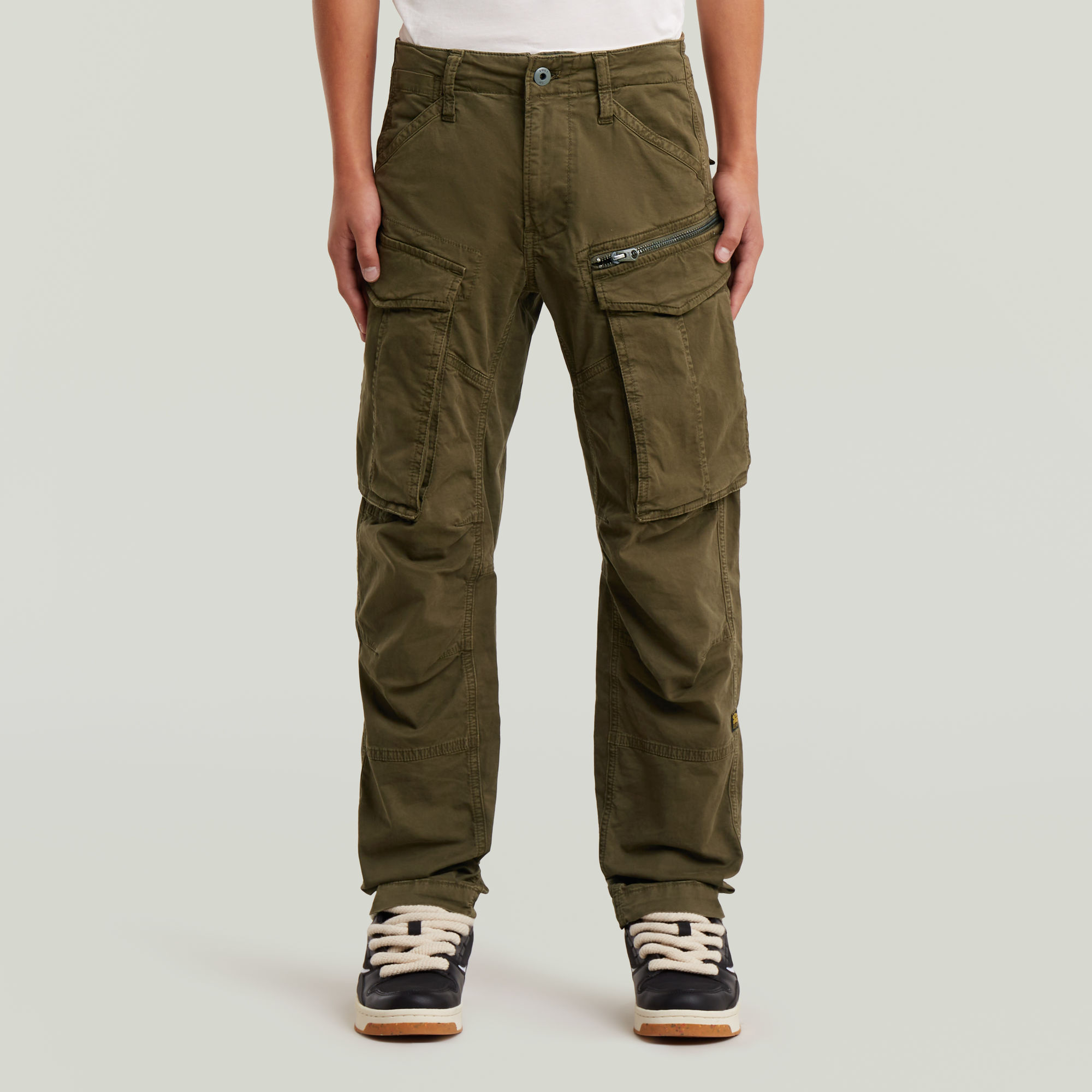 Boys Rovic Zip 3D Regular Tapered Hose - Grün - jungen