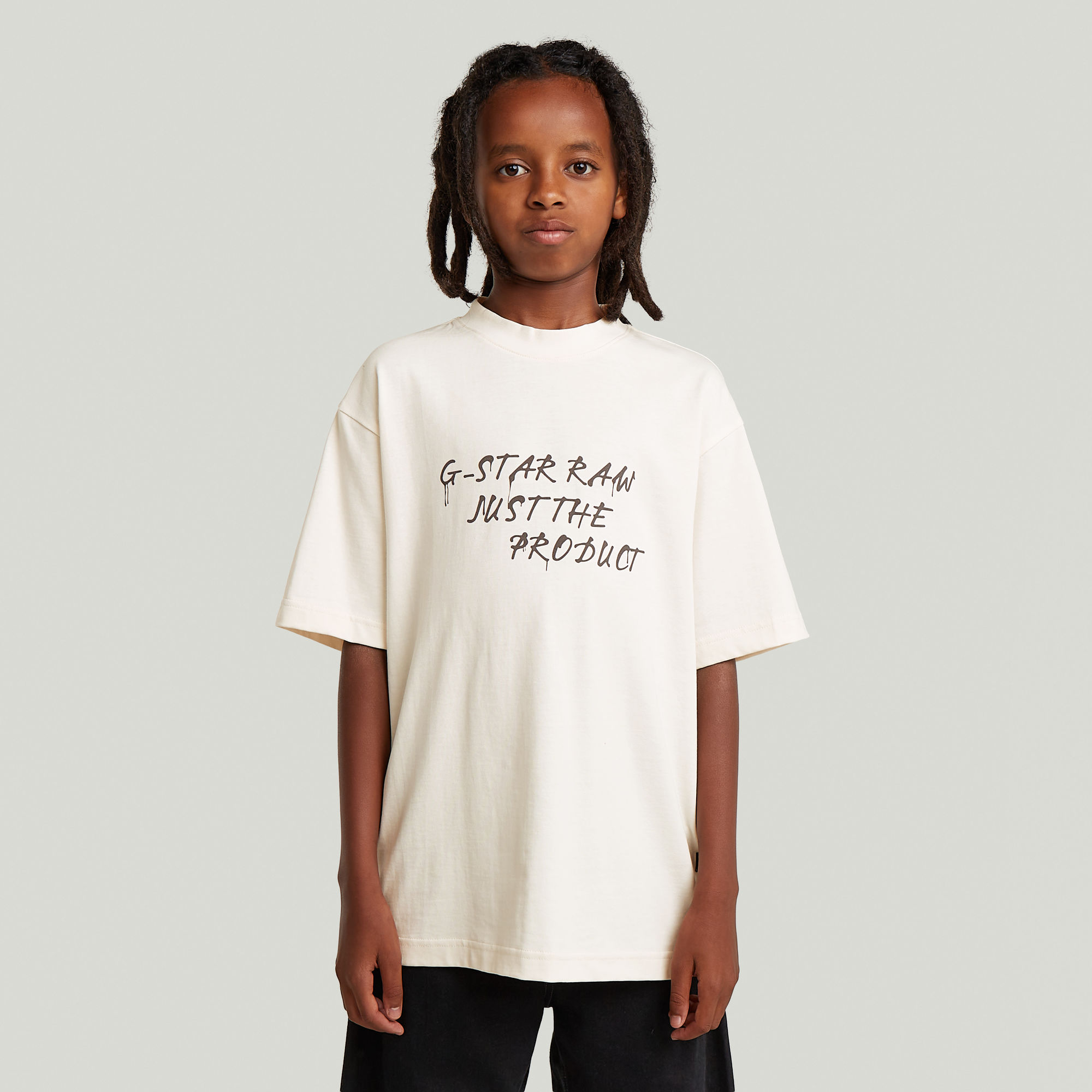 

T-shirt Oversized voor jongens - Wit - jongens