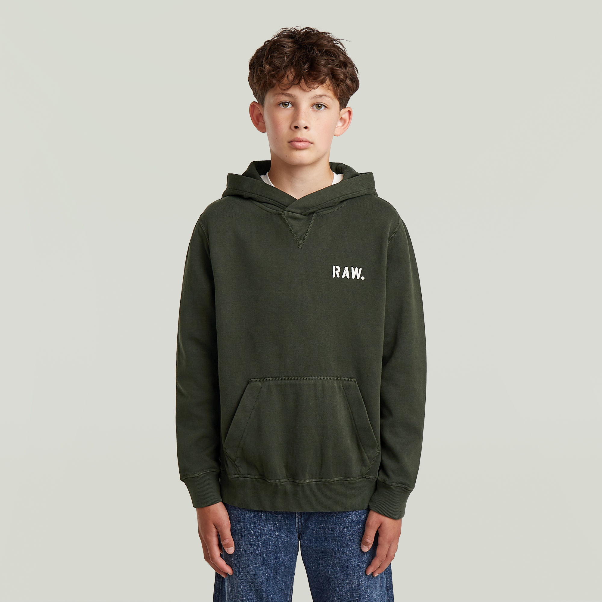 

Boys Premium Core Hooded Sweatshirt - Grün - jungen