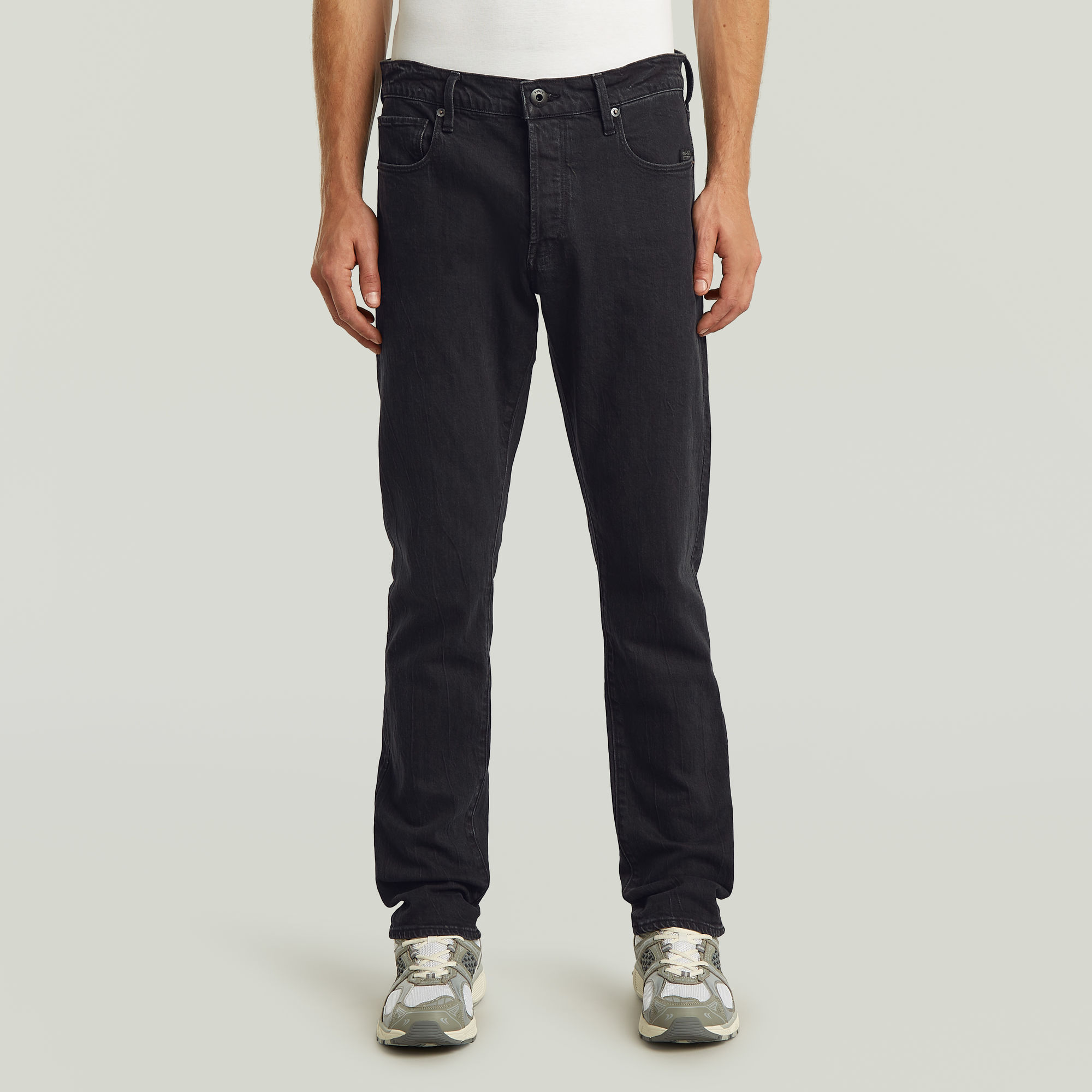 3301 Regular Tapered Jeans - Schwarz - Herren