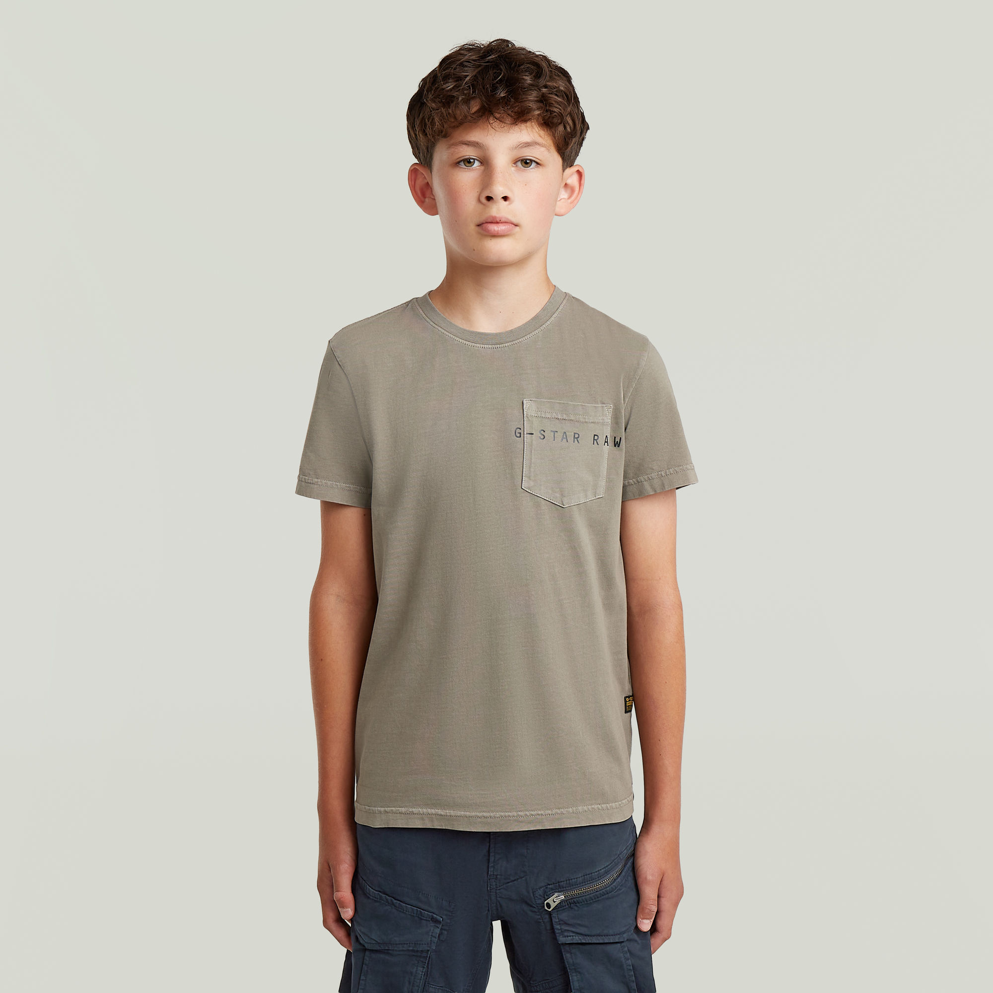 

T-shirt Base Pocket voor jongens - Grijs - jongens