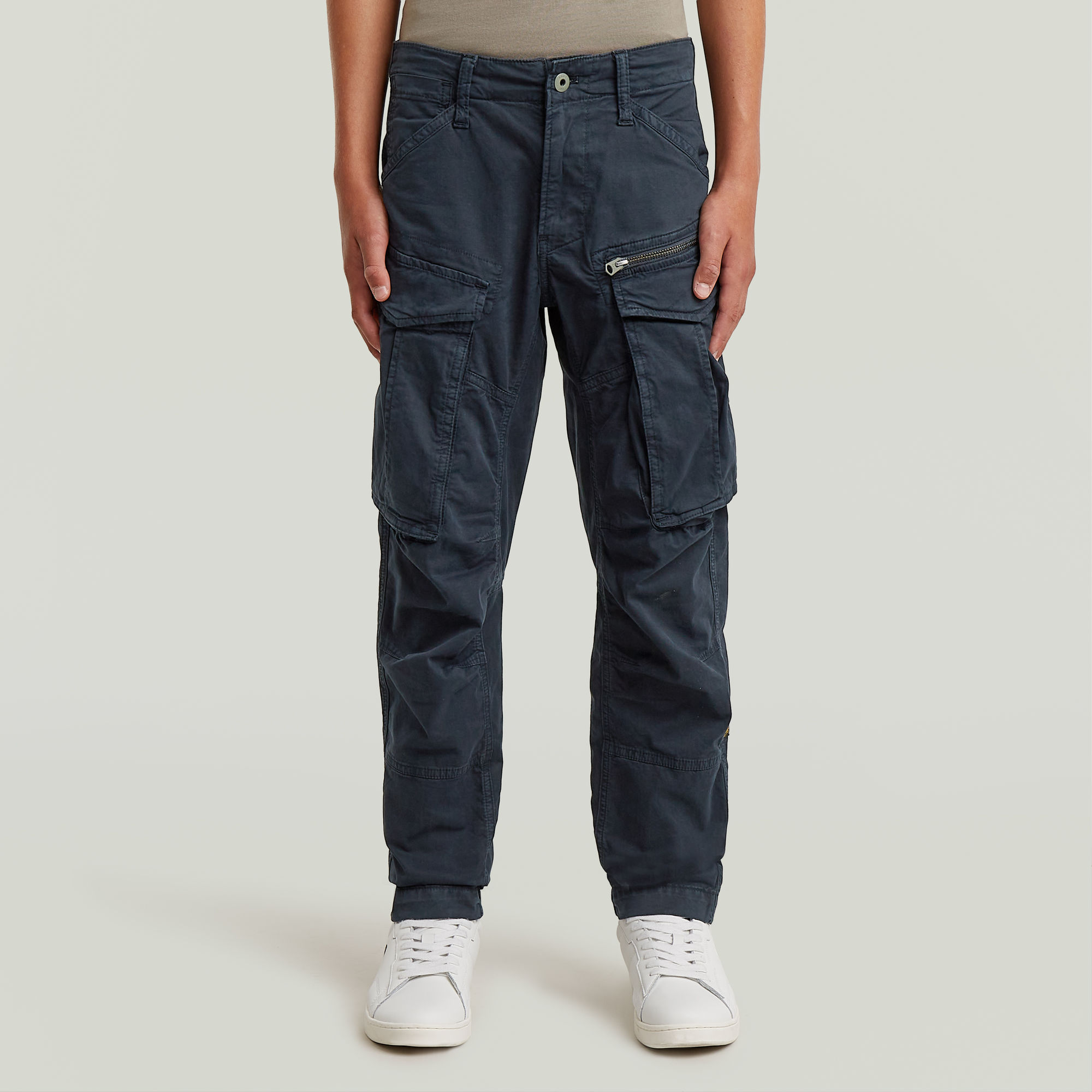 

Boys Rovic Zip 3D Regular Tapered Pants - Dark blue - boys