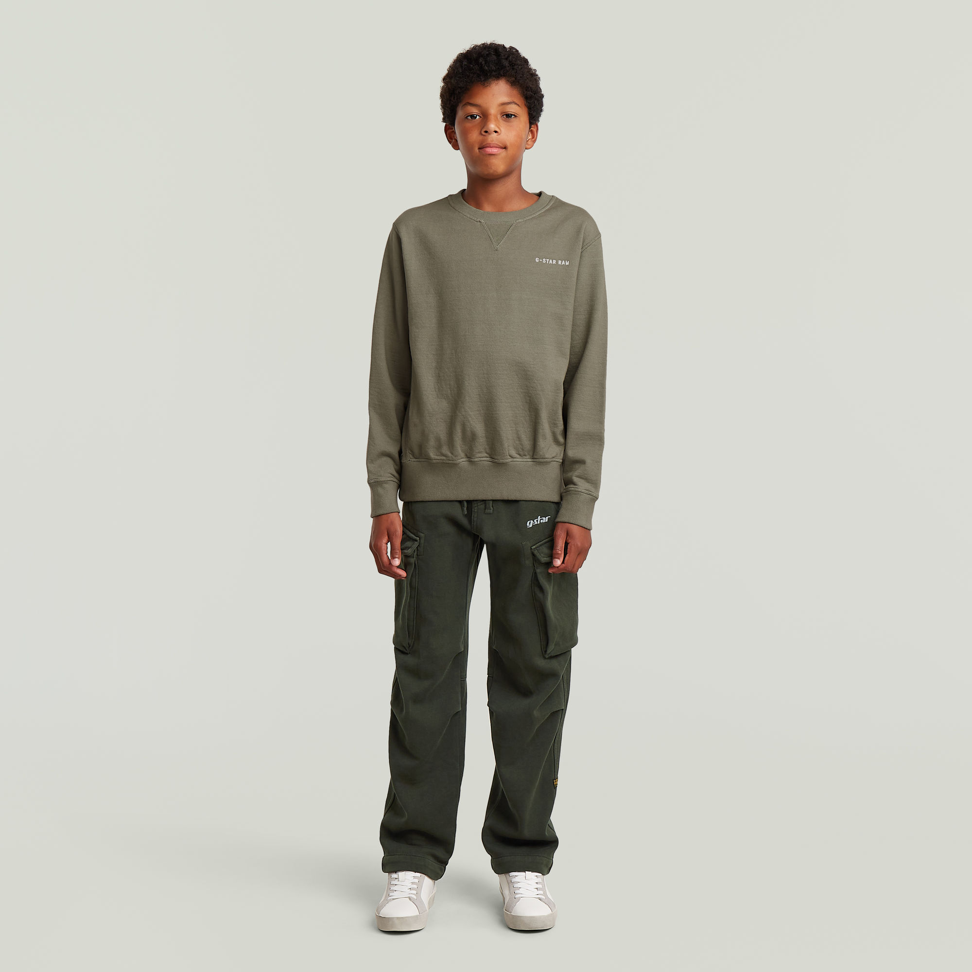 Thumbnail - Boys Core Regular Cargo Sweatpant - Grün - jungen