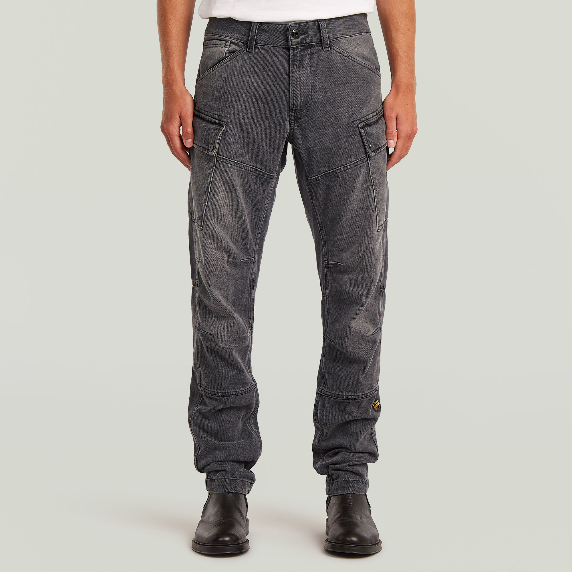 Roxic Zip Regular Tapered Jeans - Grau - Herren
