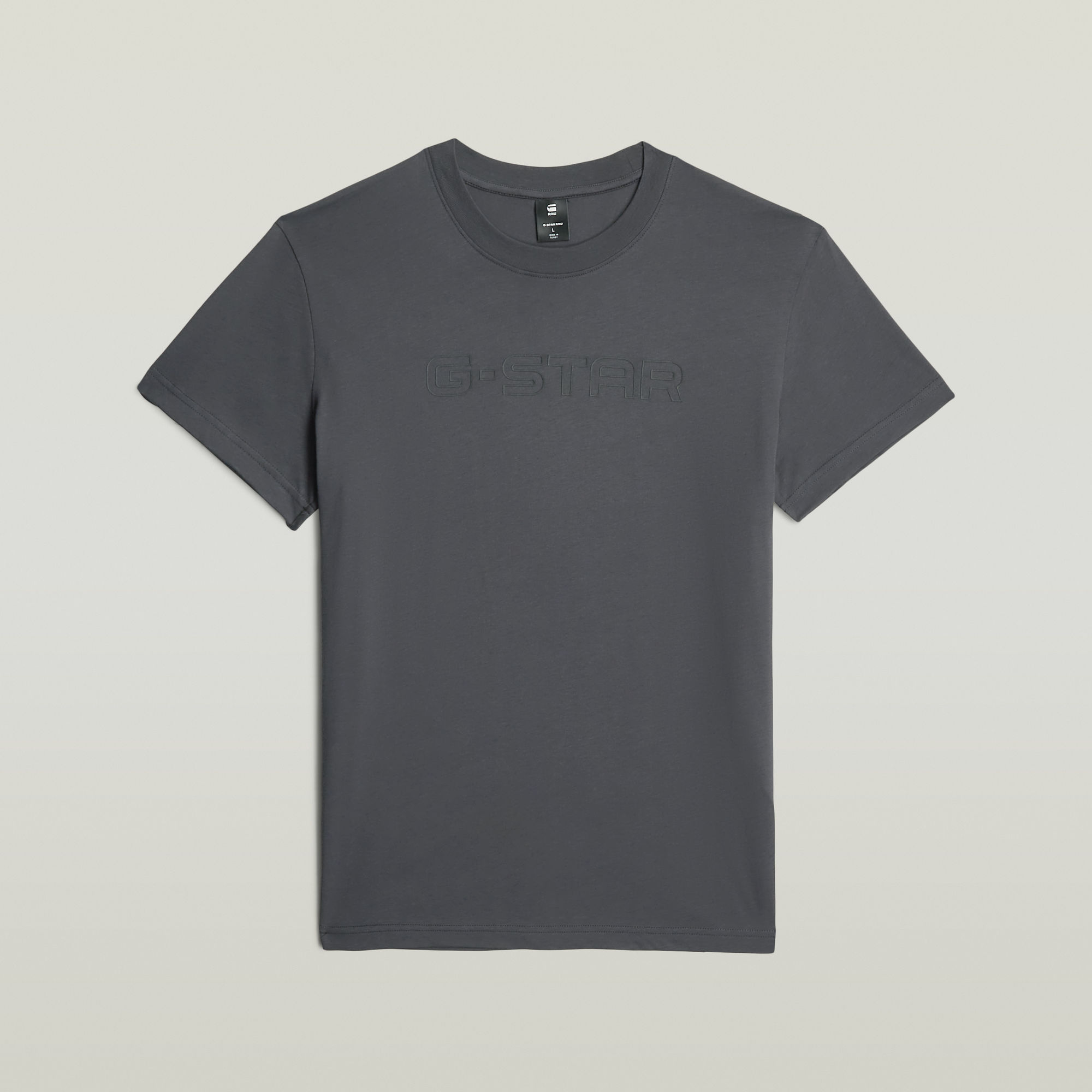 Thumbnail - Outline Corporate Script Logo T-Shirt - Grau - Herren