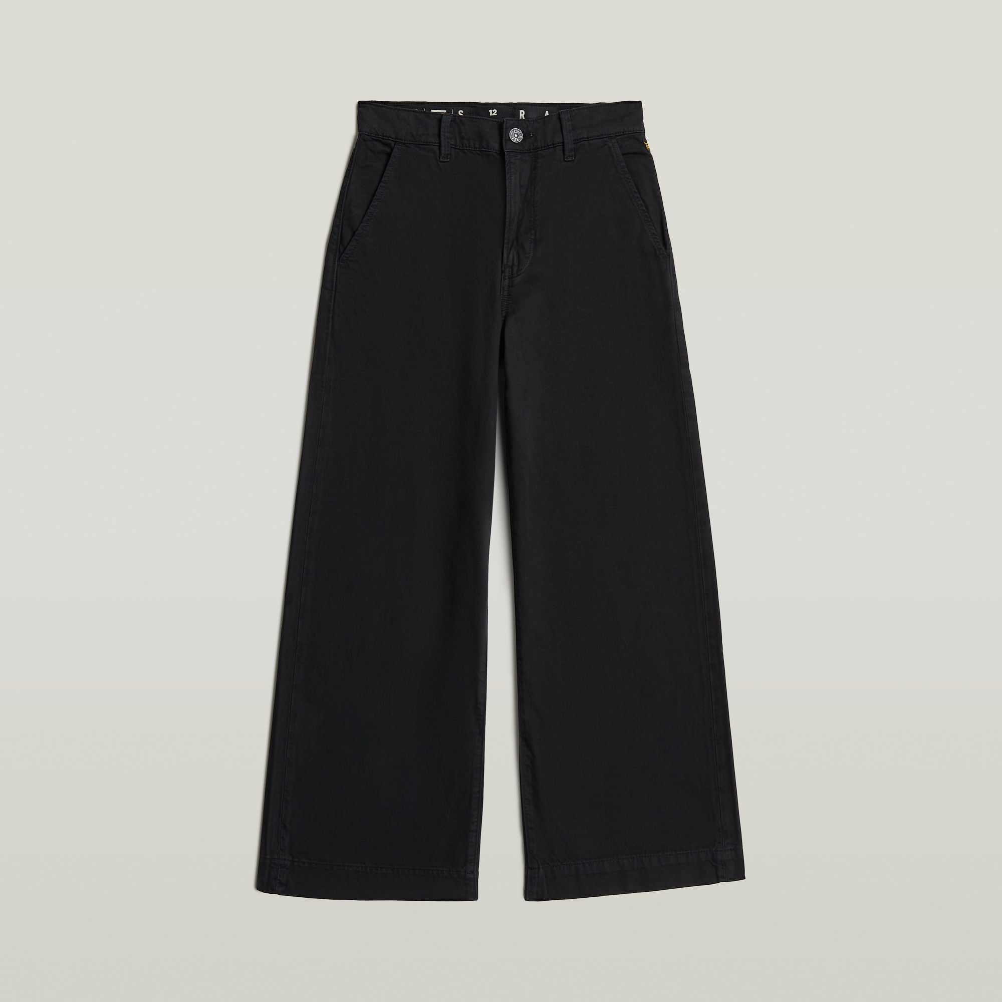 Thumbnail - Girls Deck 2.0 High Loose Chino - Schwarz - mädchen