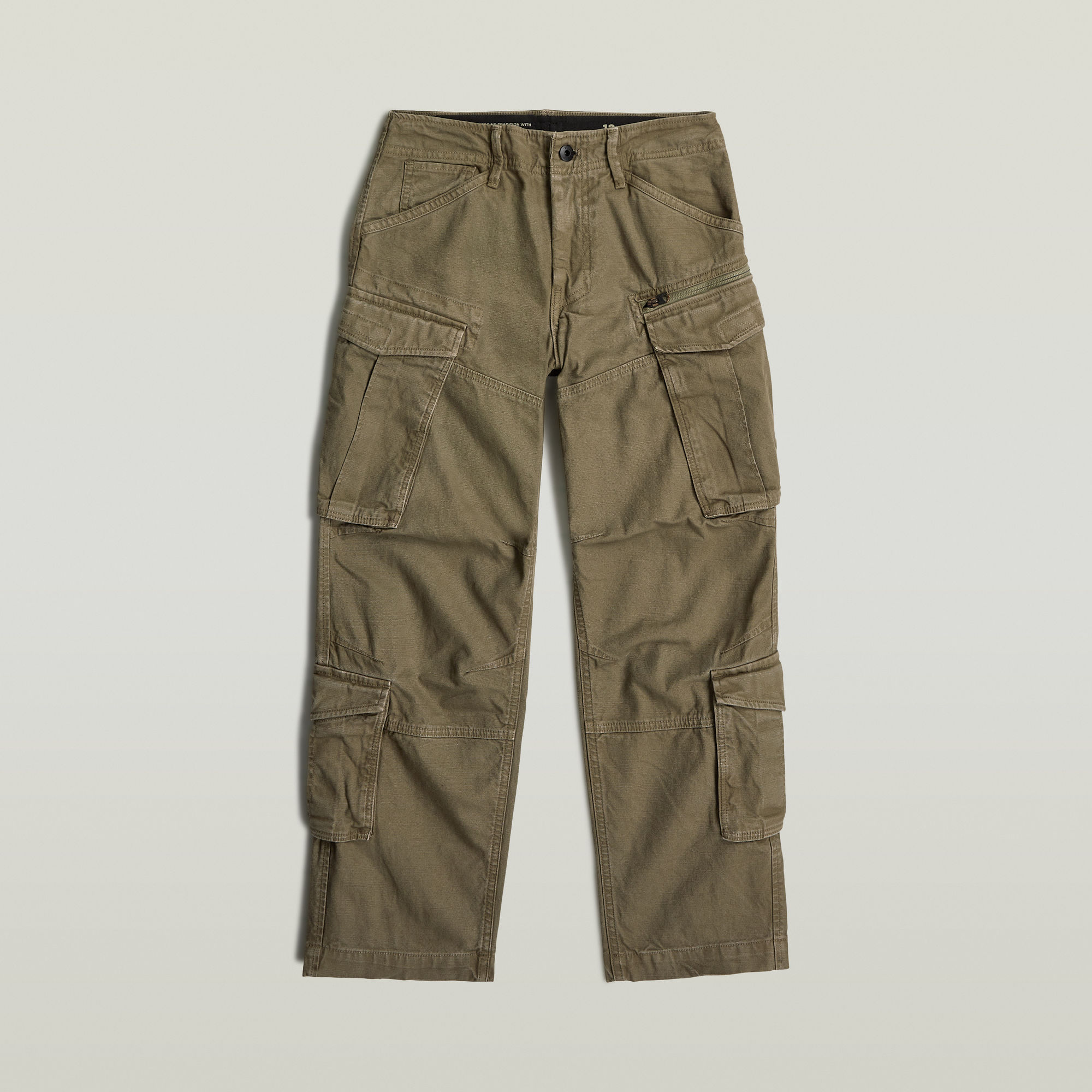 Thumbnail - Boys Rovic Zip 3D Loose Cargohose - Grau - jungen