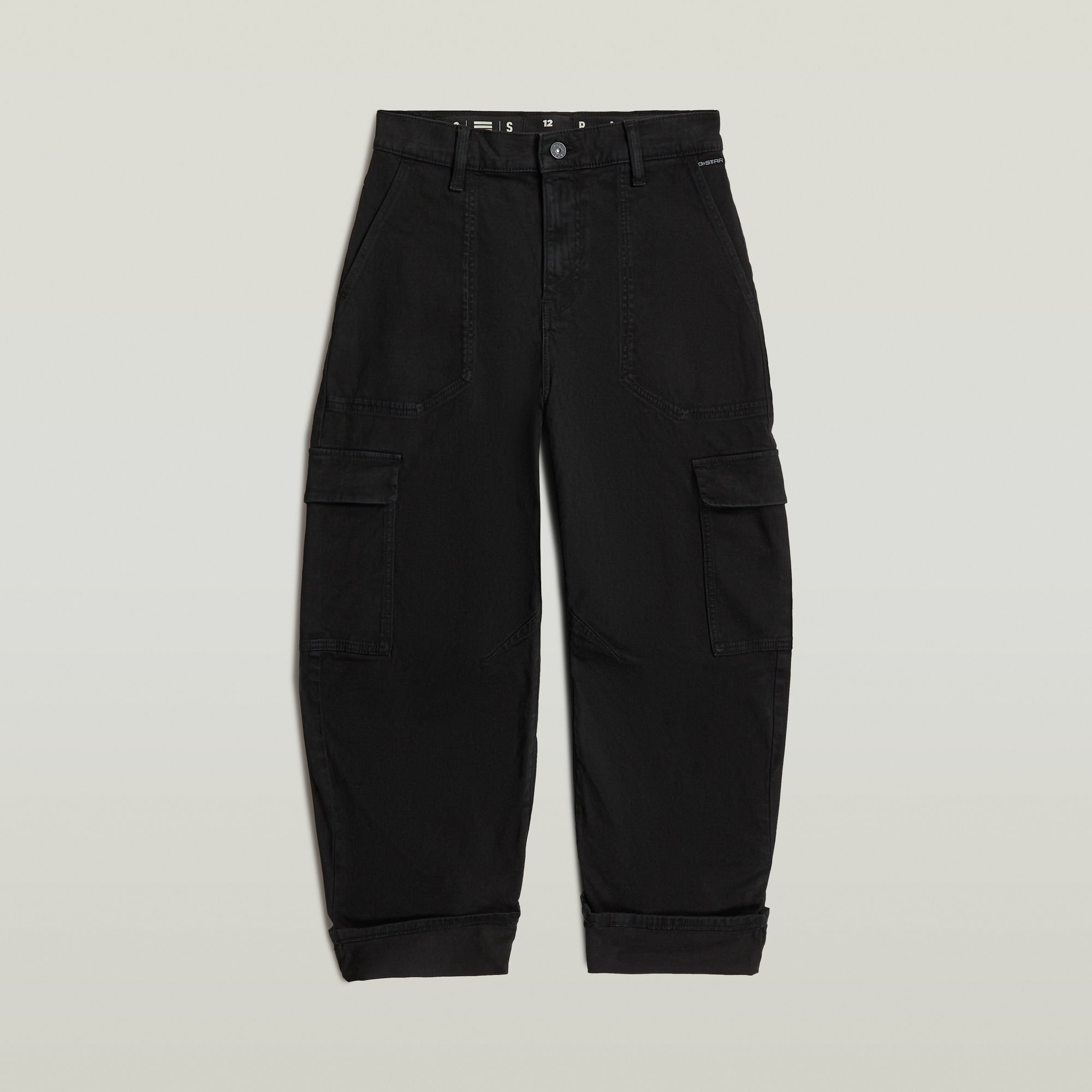 Thumbnail - Girls Cargo 3D Boyfriend Hose - Schwarz - mädchen