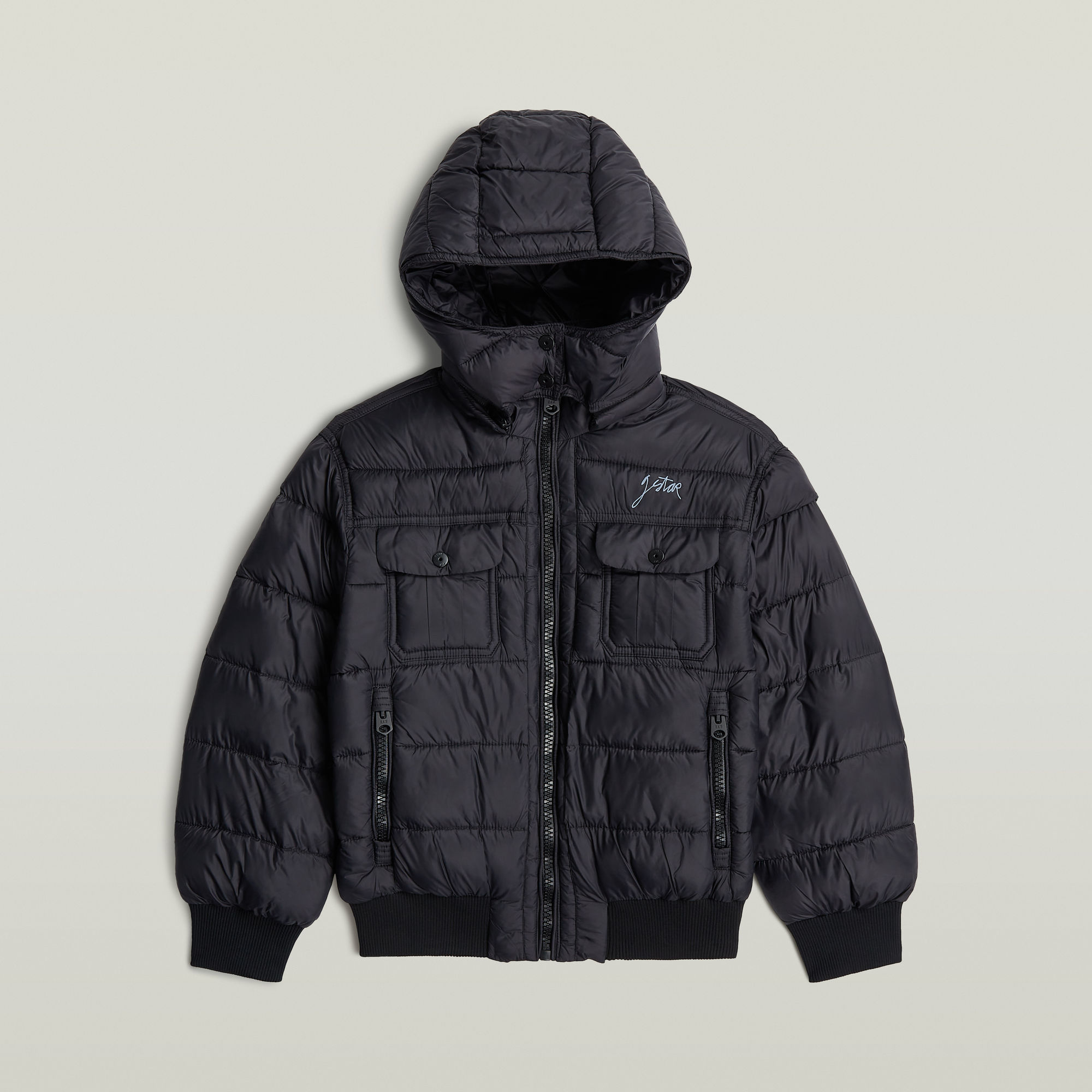 Thumbnail - Girls Hoodie Jacke - Schwarz - mädchen