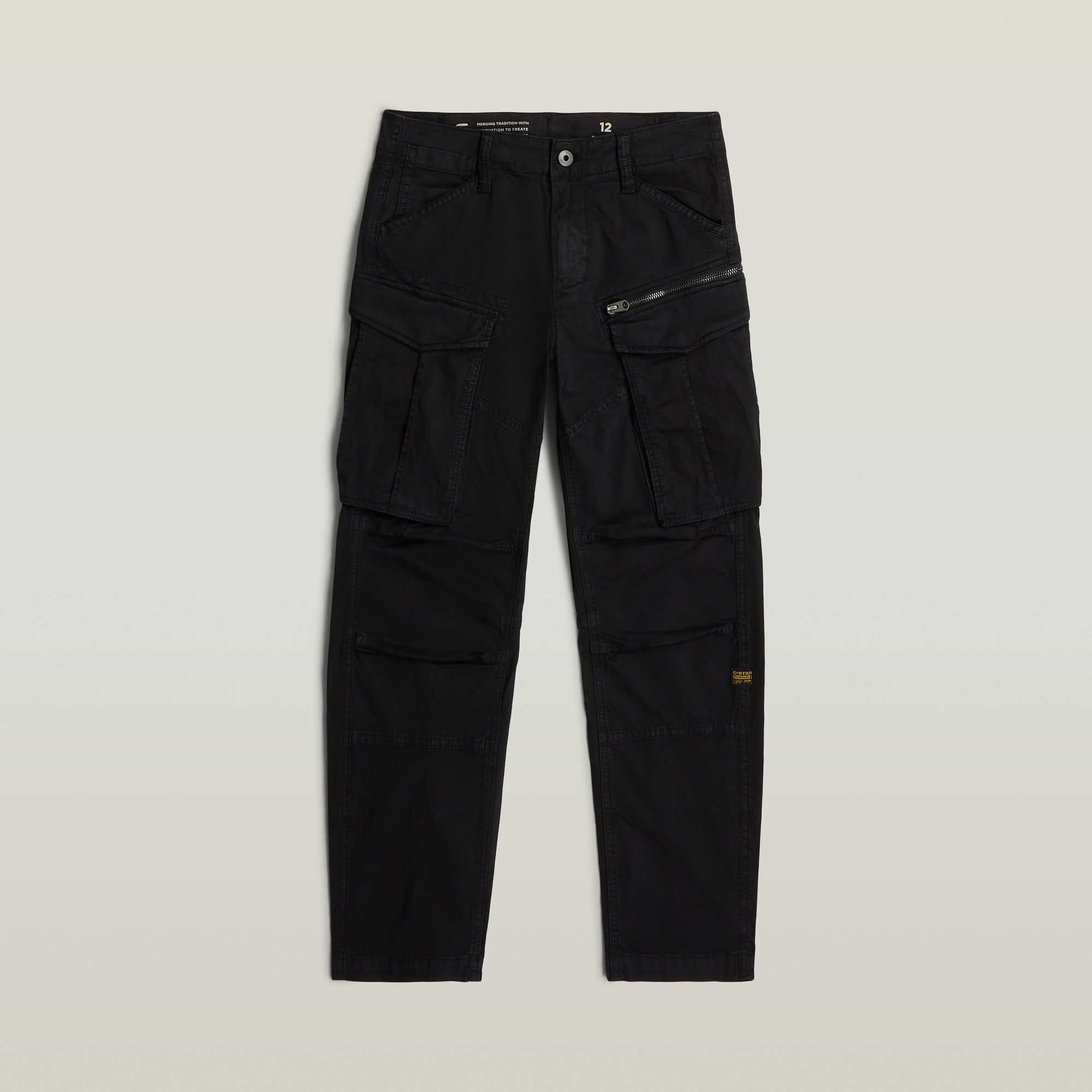 Boys Rovic Zip 3D Regular Tapered Hose - Schwarz - jungen