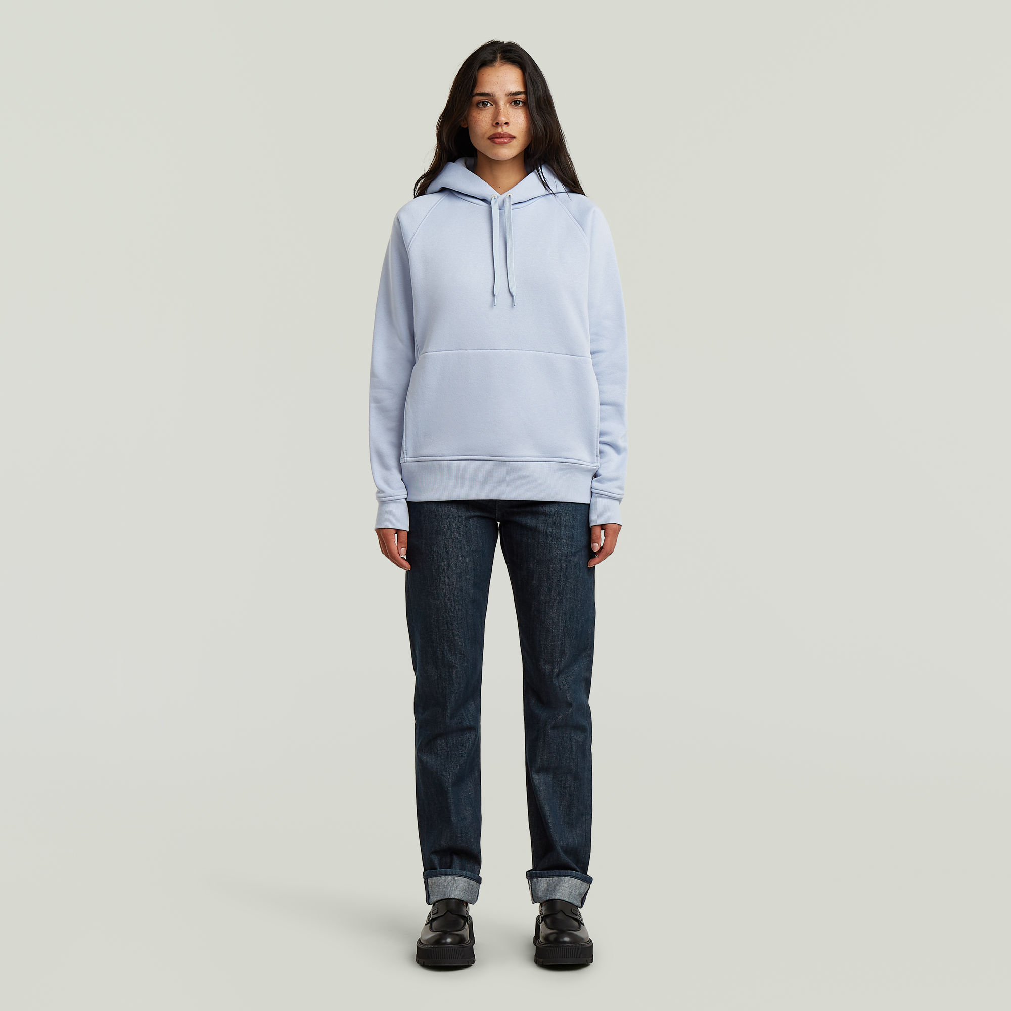 Thumbnail - Premium Core 2.0 Hoodie Sweater - Hellblau - Damen