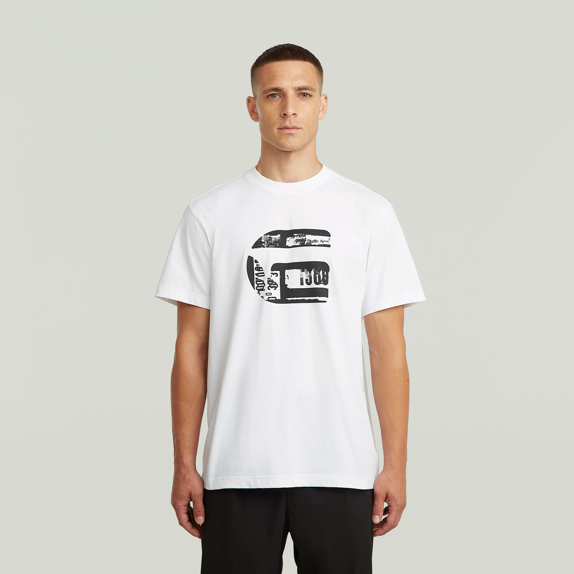 G-Star RAW G Icon Graphic T-Shirt - Wit - Heren