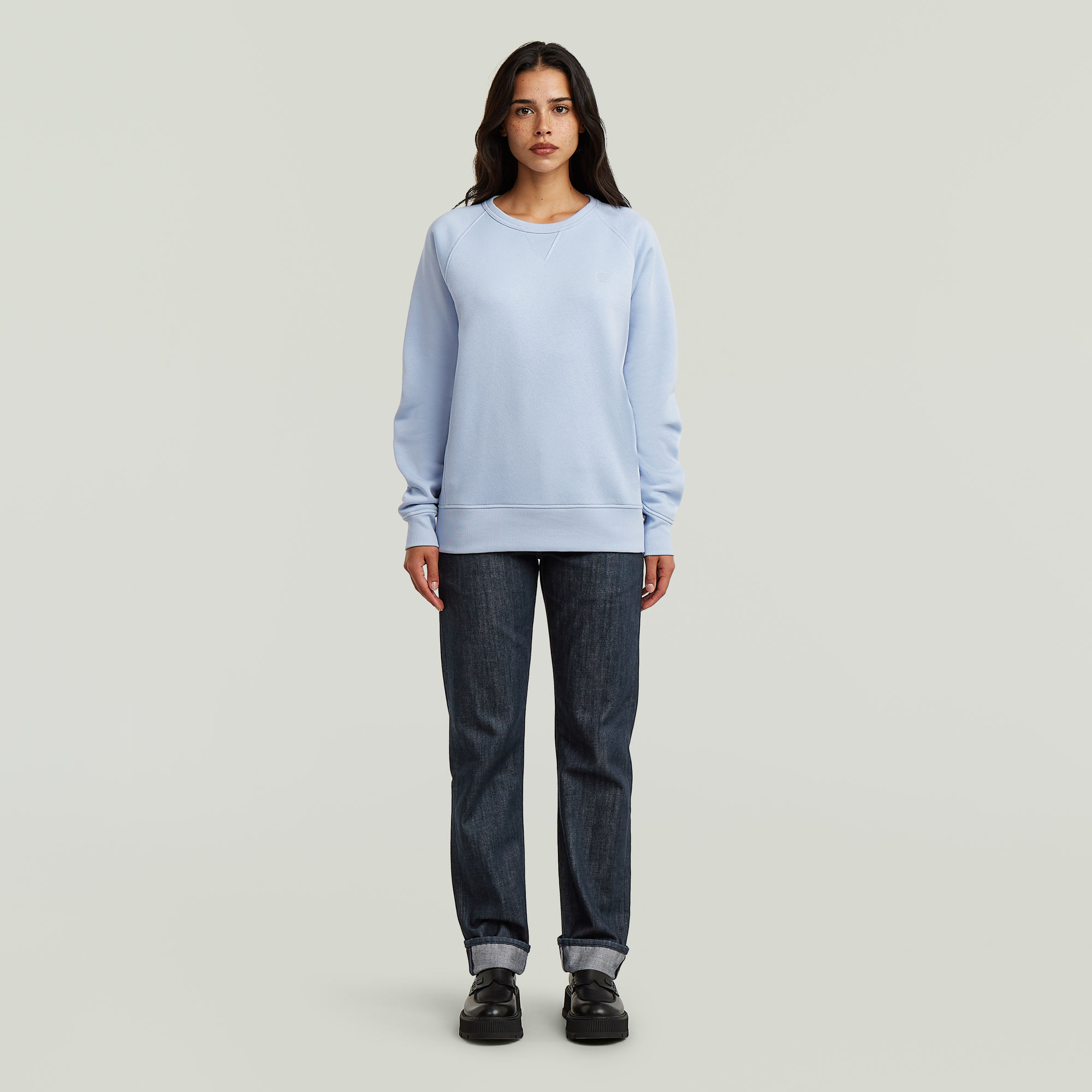 Thumbnail - Premium Core 2.0 Sweatshirt - Hellblau - Damen