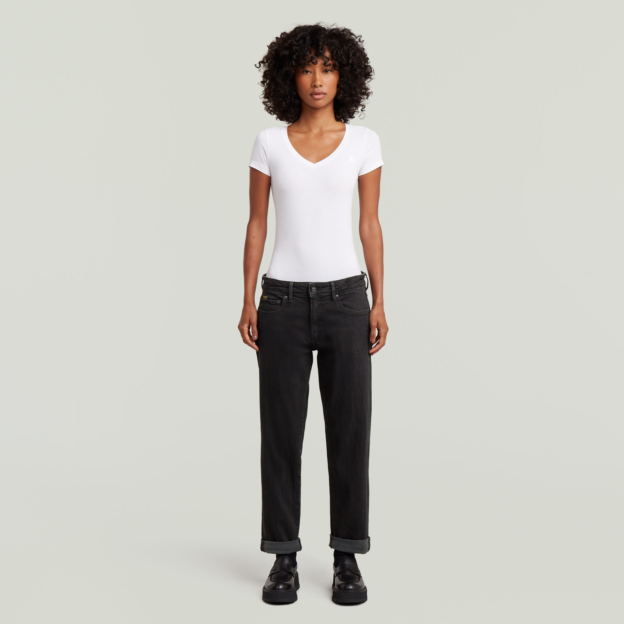 Thumbnail - Kate Boyfriend Jeans - Schwarz - Damen