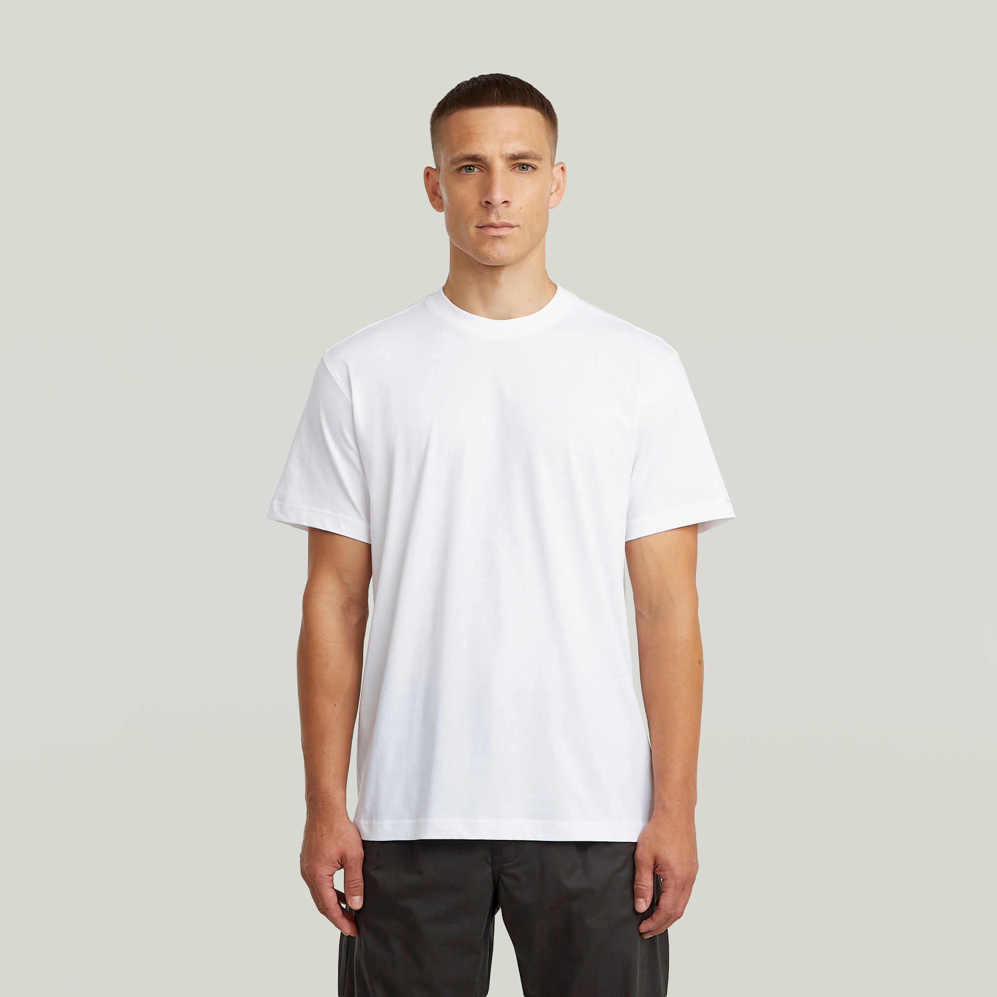Layered Back Graphic T-Shirt - Weiß - Herren