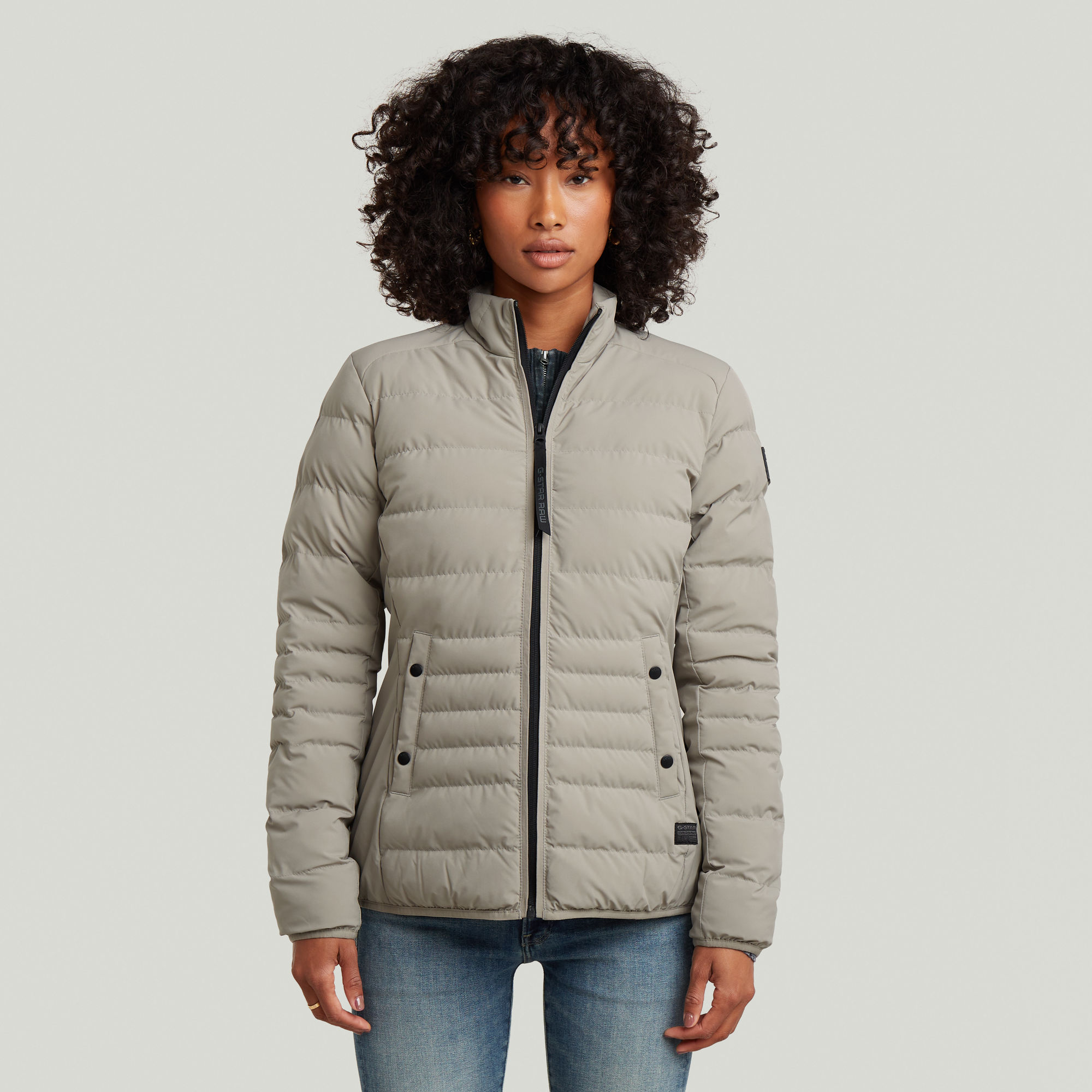 

Foundation Padded Short Jacket - Beige - Women