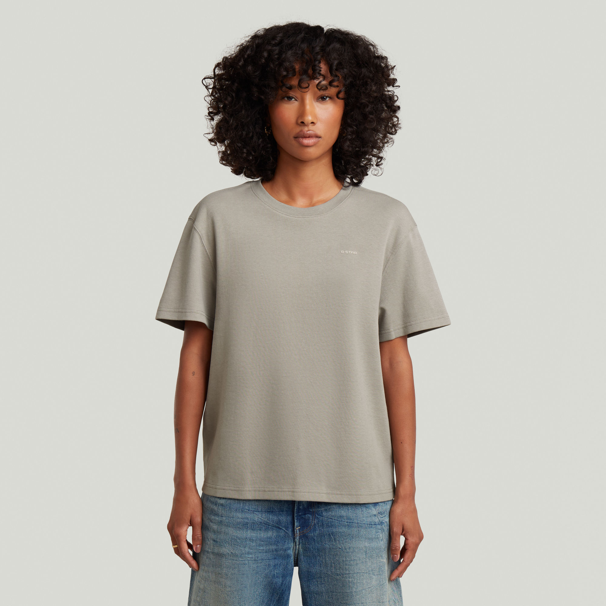 Logo T-Shirt - Beige - Damen