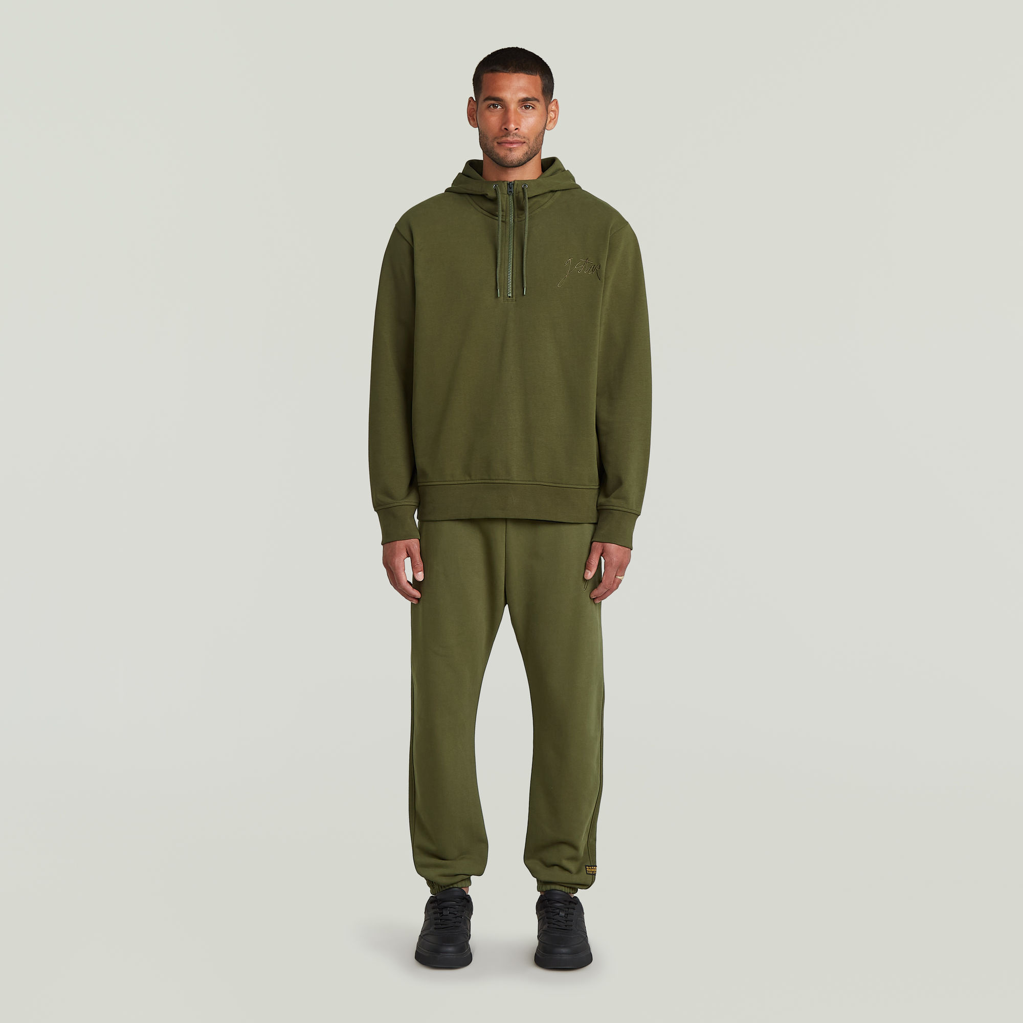 Thumbnail - Script Sweater Pant - Grün - Herren