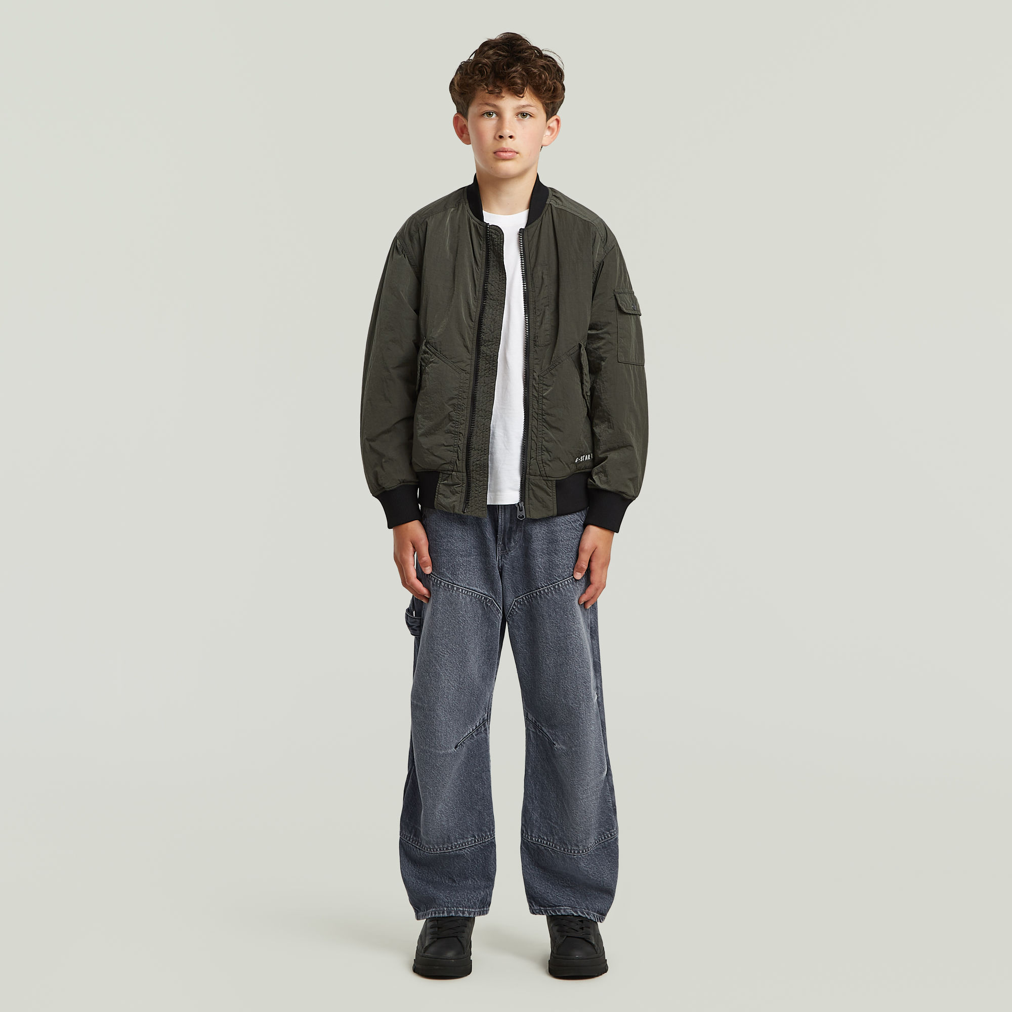 Thumbnail - Boys Bomberjacke - Dunkelblau - jungen