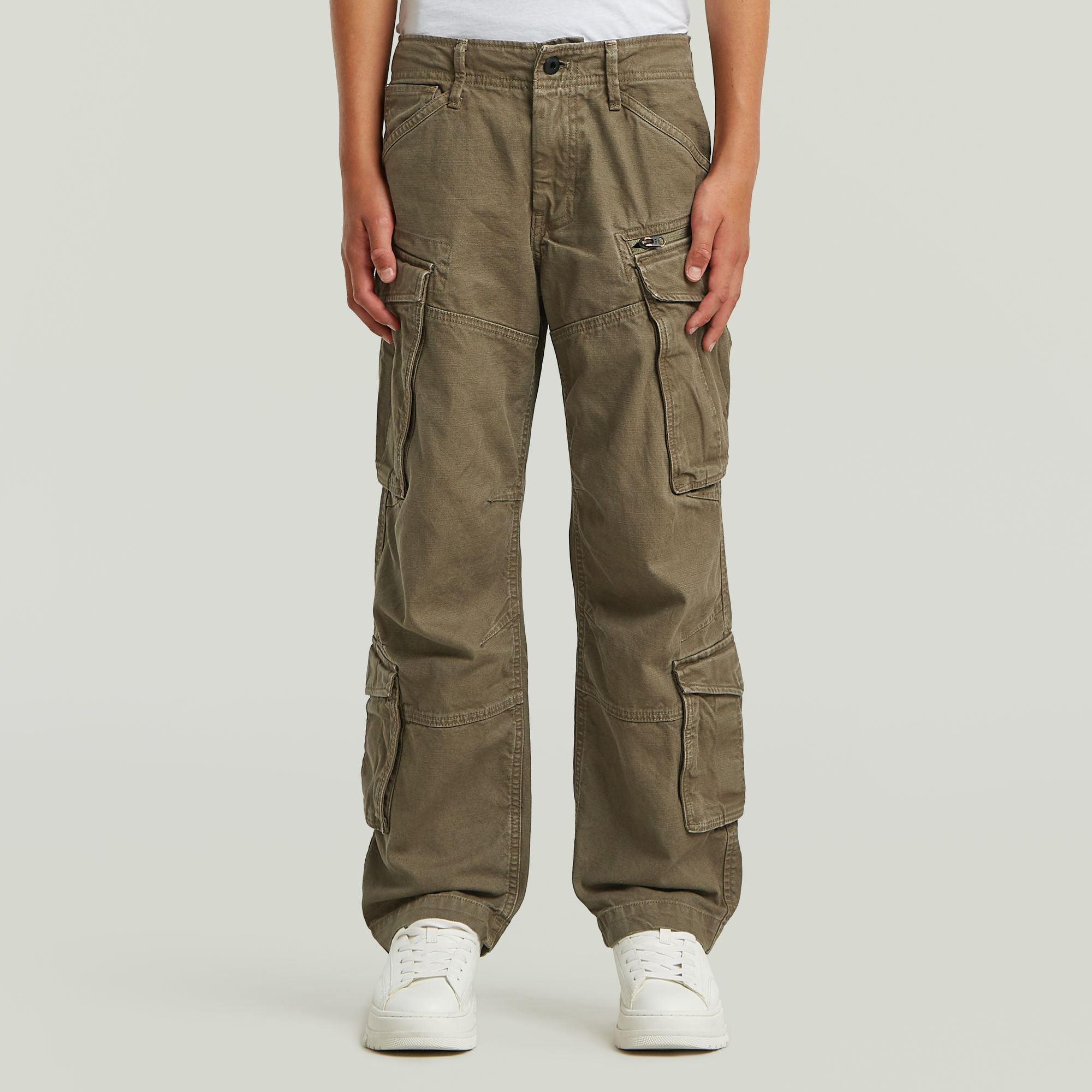 Boys Rovic Zip 3D Loose Cargohose - Grau - jungen