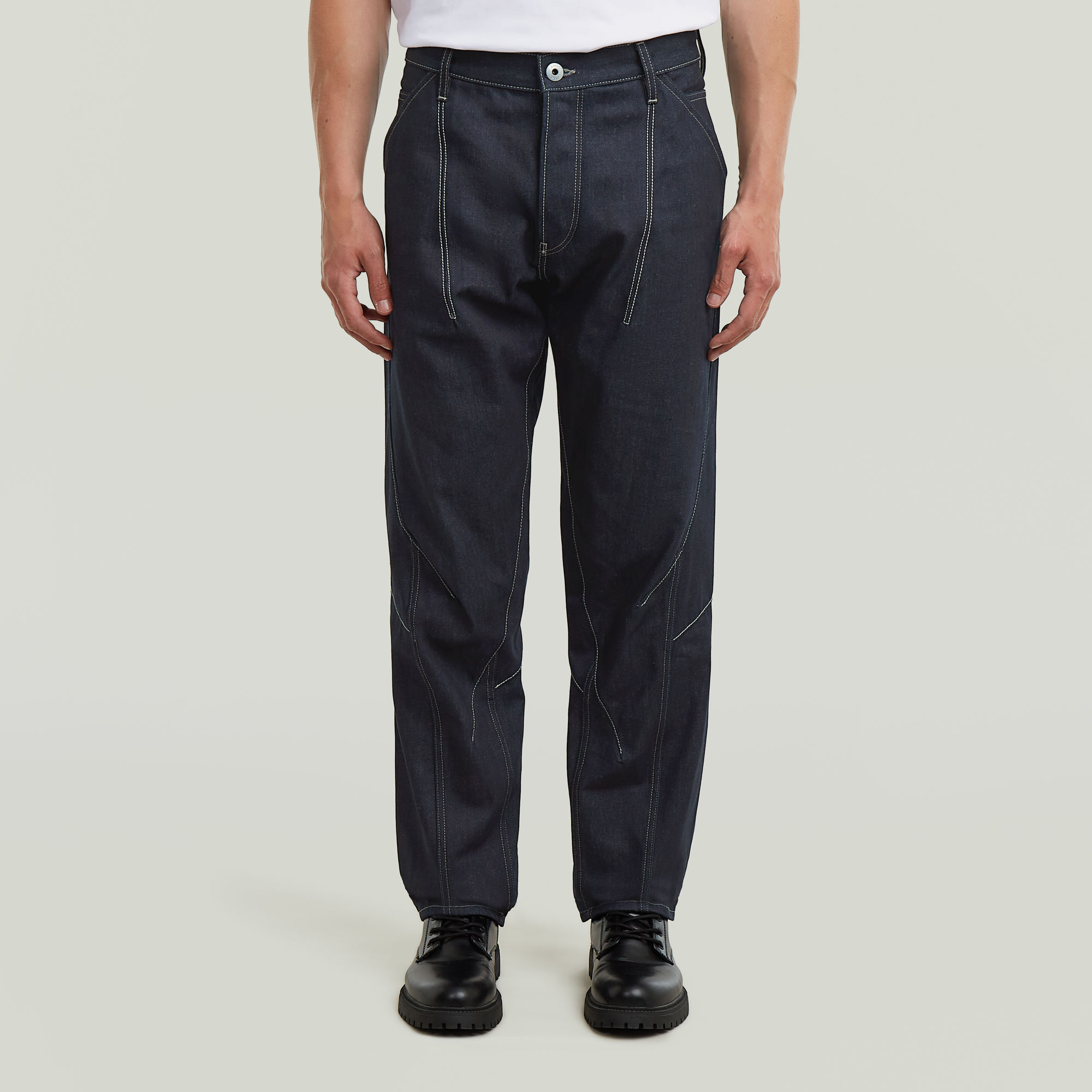 

Kitoh Relaxed Tapered Jeans - Donkerblauw - Heren