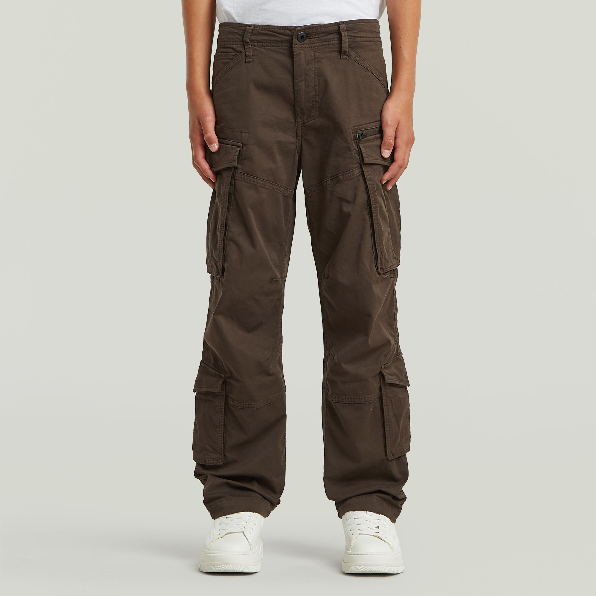 Boys Rovic Zip 3D Loose Cargohose - Braun - jungen