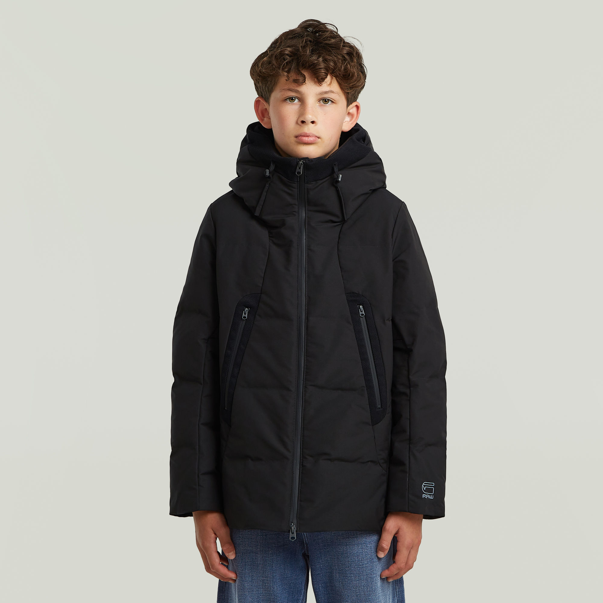 Boys Cayley Padded Jacke - Schwarz - jungen