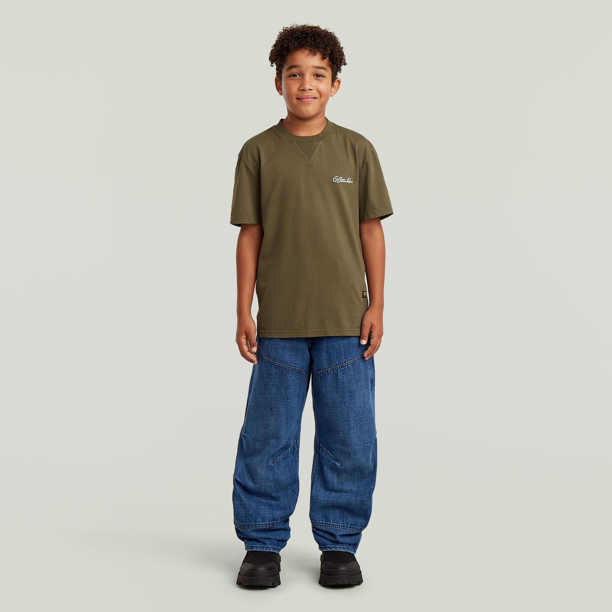 Thumbnail - Boys Carpenter 3D Loose Hose - Mittelblau - jungen