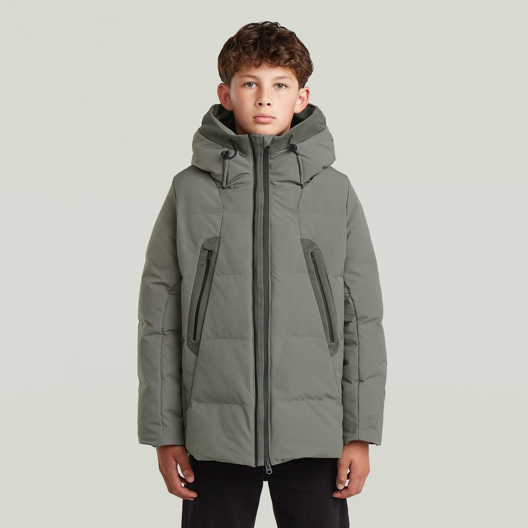 Boys Cayley Padded Jacke - Grau - jungen
