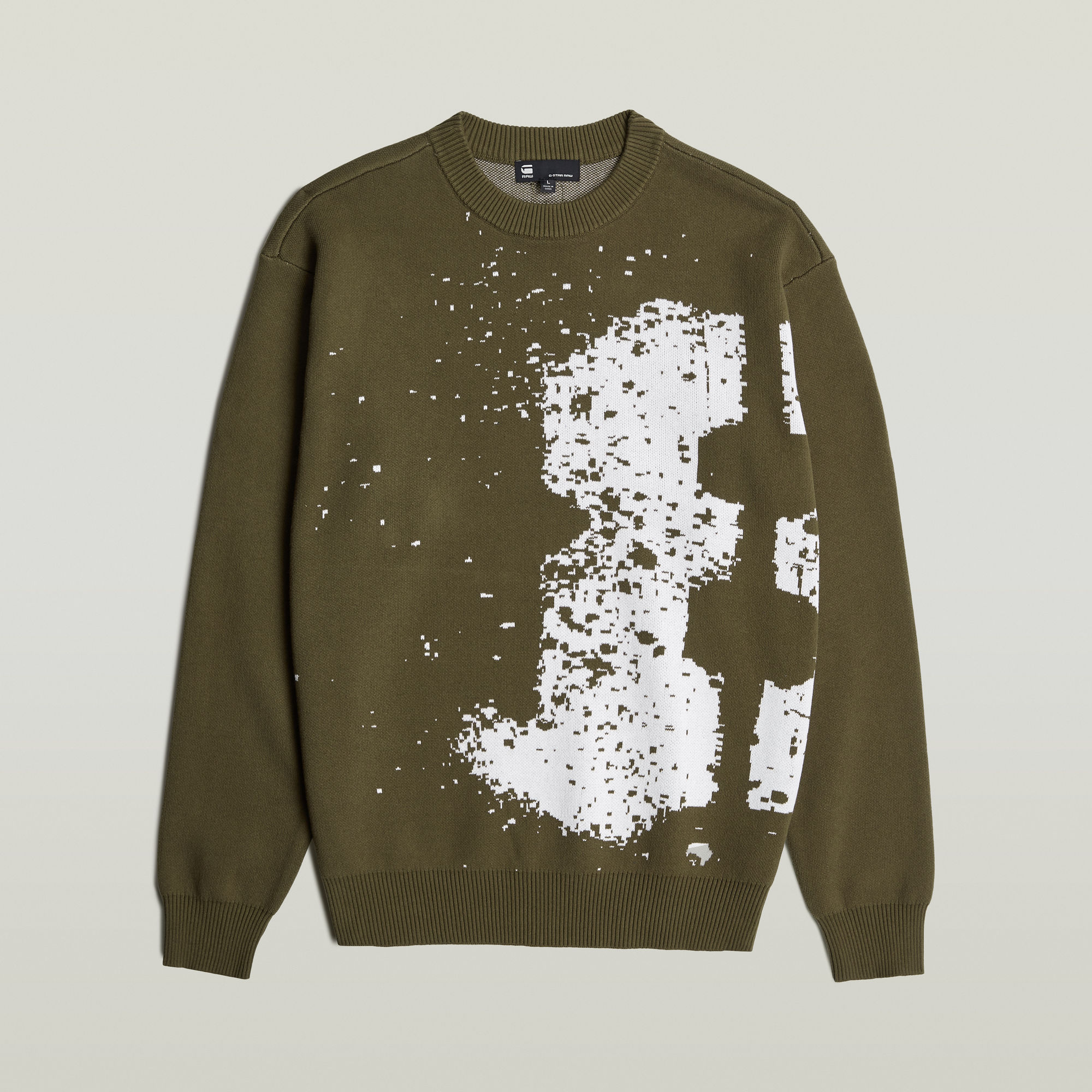 Thumbnail - Sprayed 89 Relaxed Knit - Grün - Herren