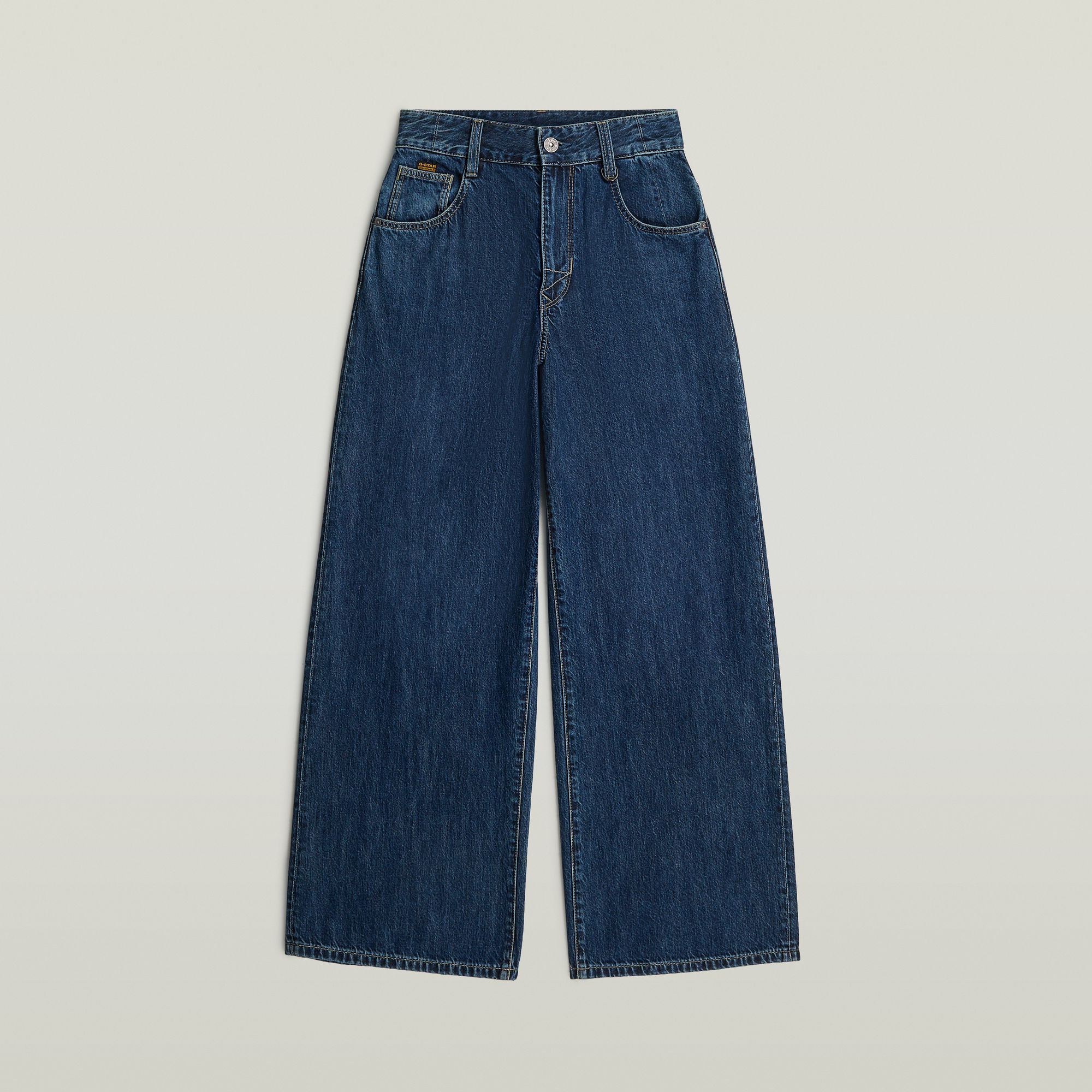 Thumbnail - Skater High Loose Jeans - Dunkelblau - Damen