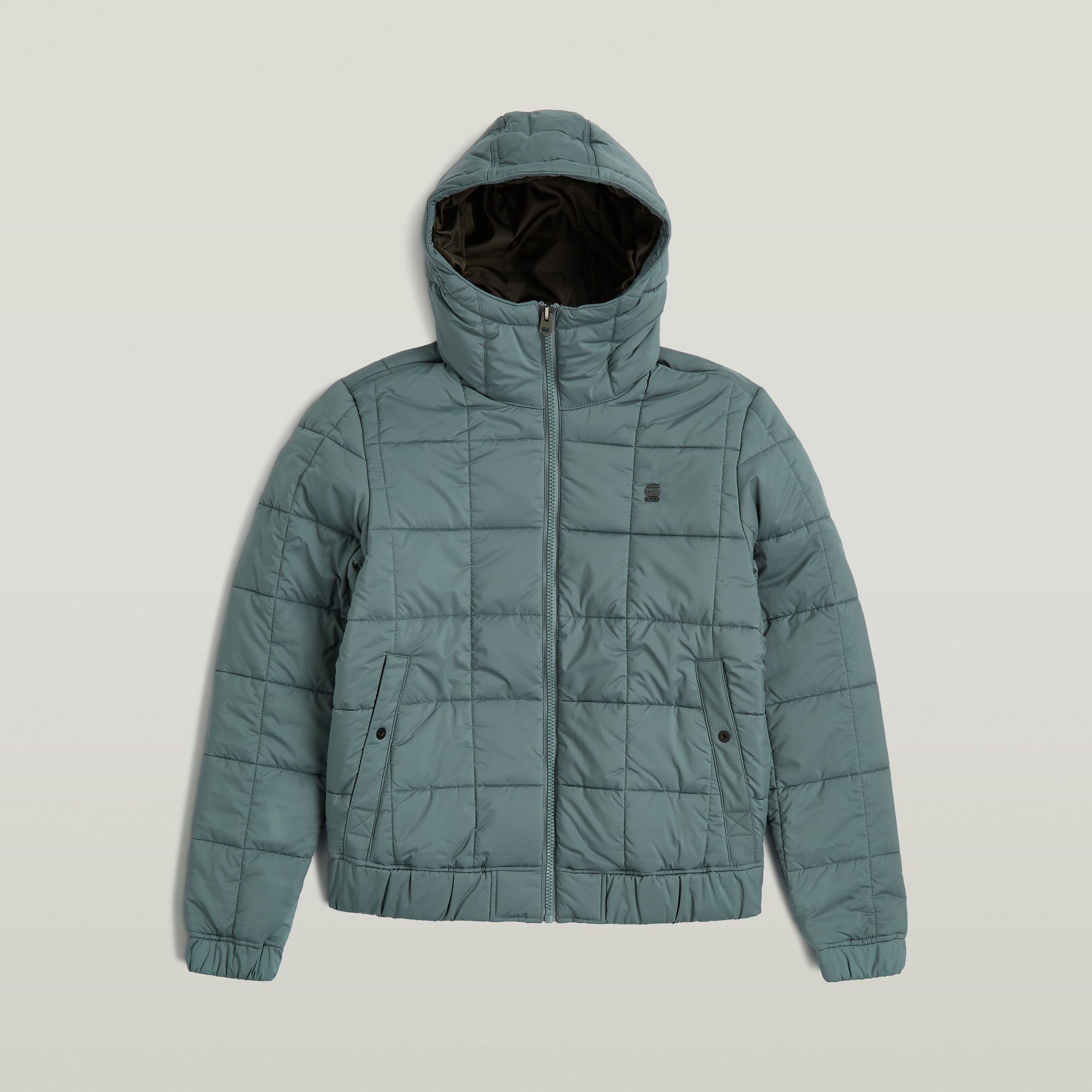 Thumbnail - Meefic Quilted Hooded Jacke - Grau - Herren