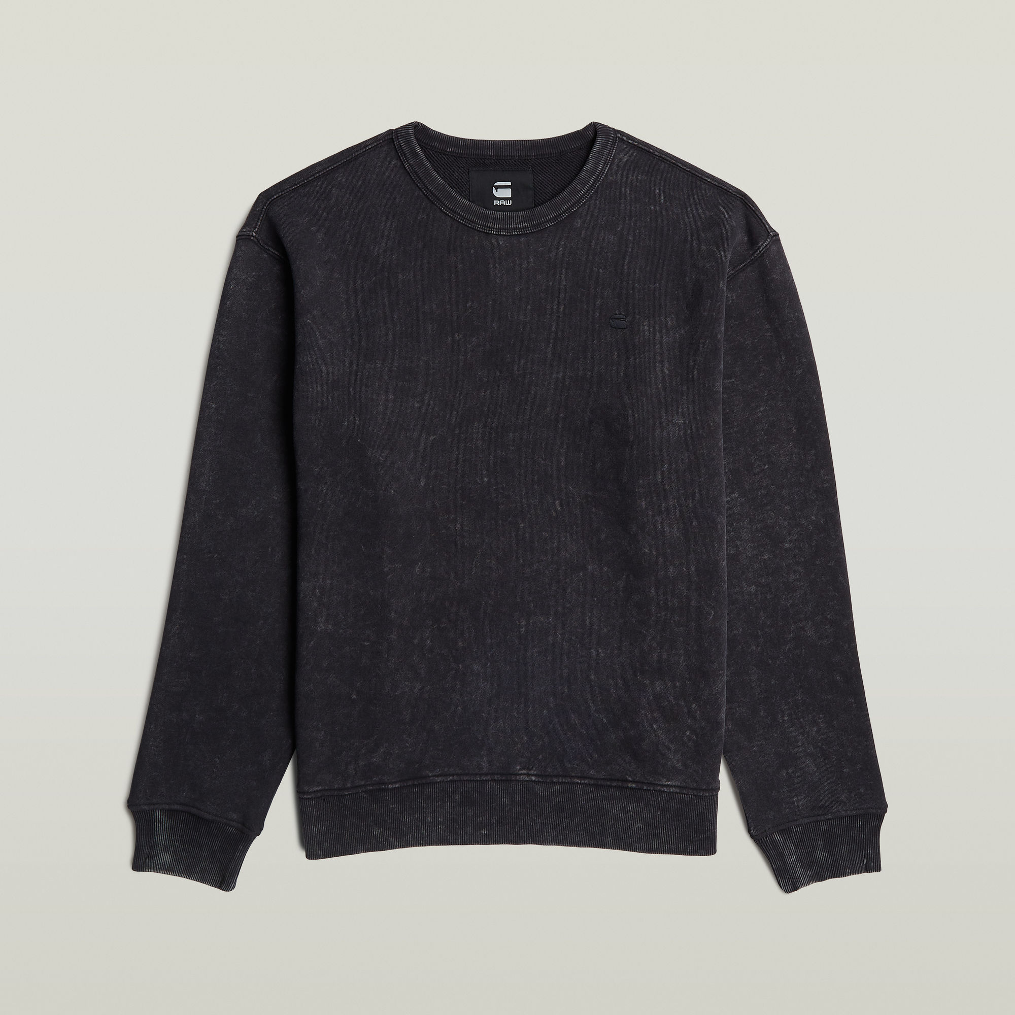 Thumbnail - Washed Sweater - Schwarz - Herren
