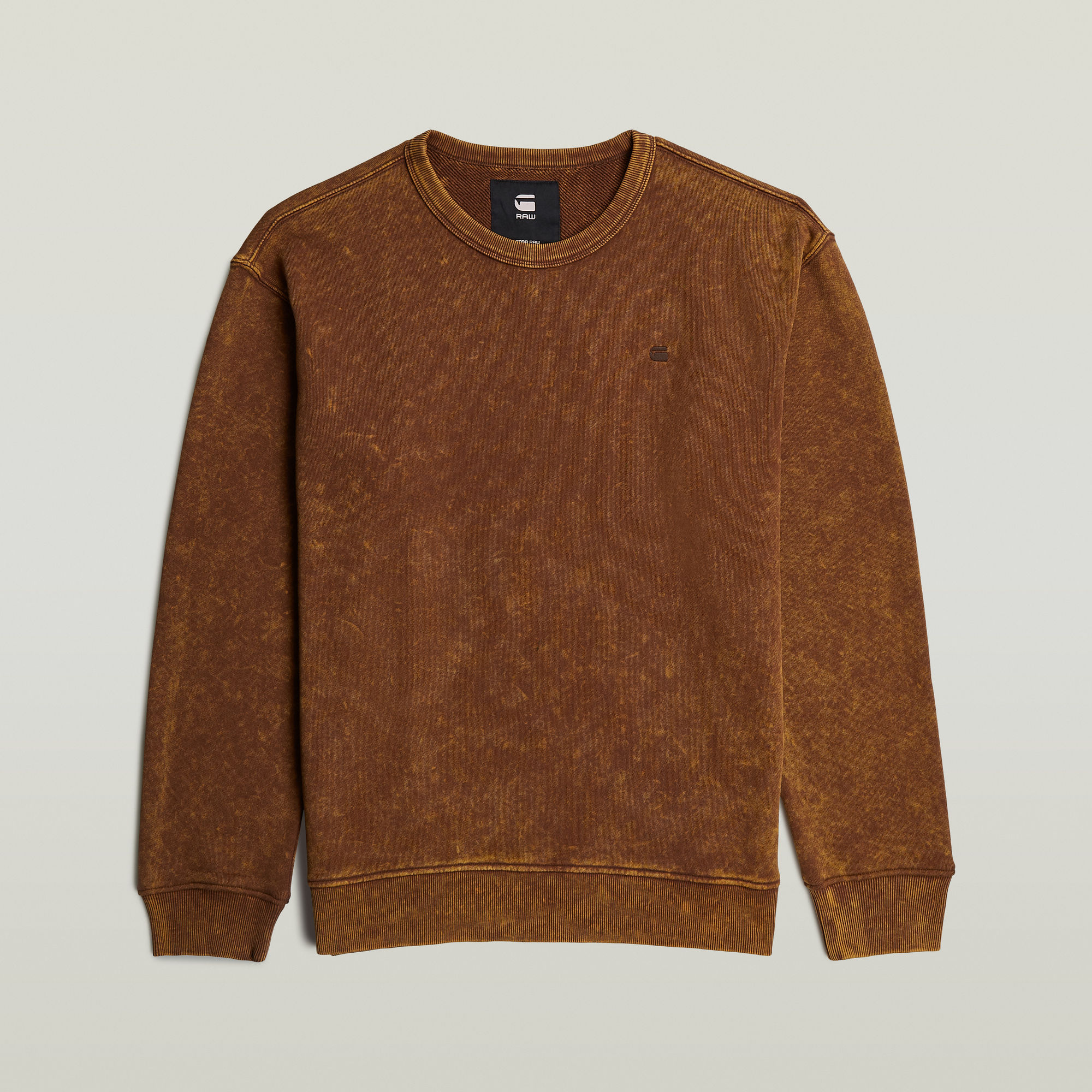 Thumbnail - Washed Sweater - Braun - Herren