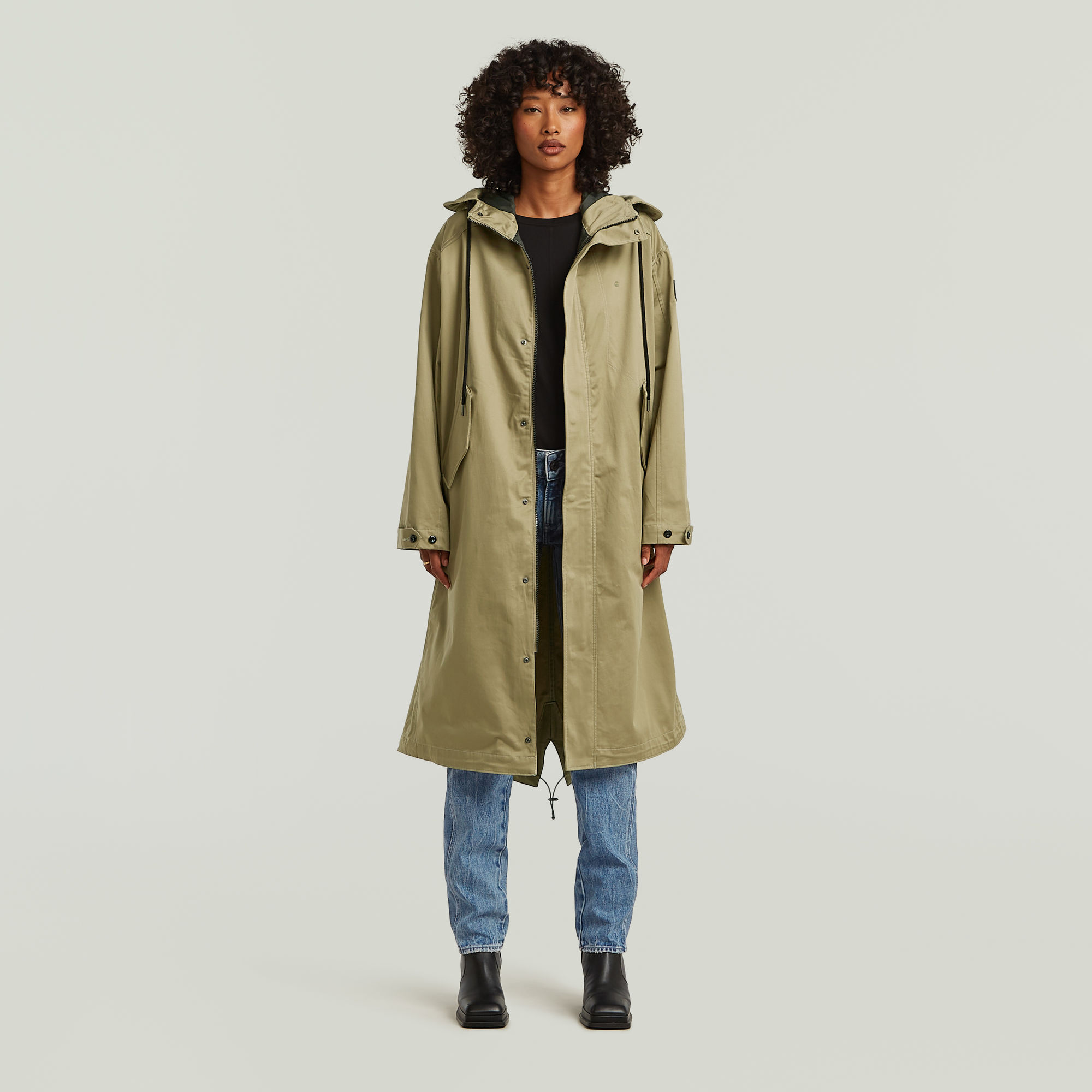 Thumbnail - Rovic Loose Parka - Grün - Damen