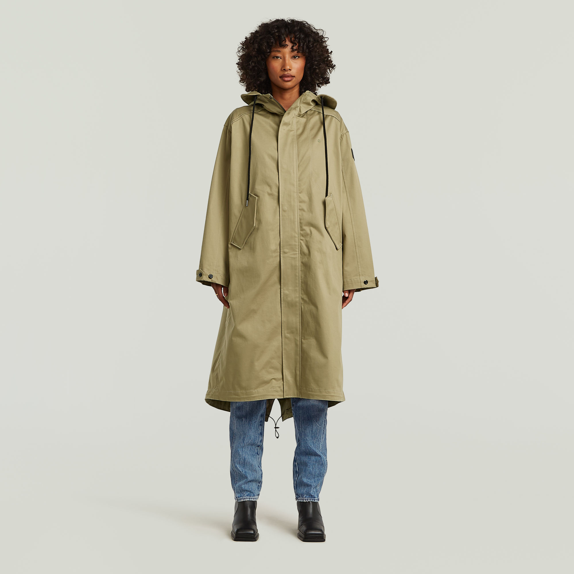 G-Star RAW Rovic Loose Parka - Groen - Dames