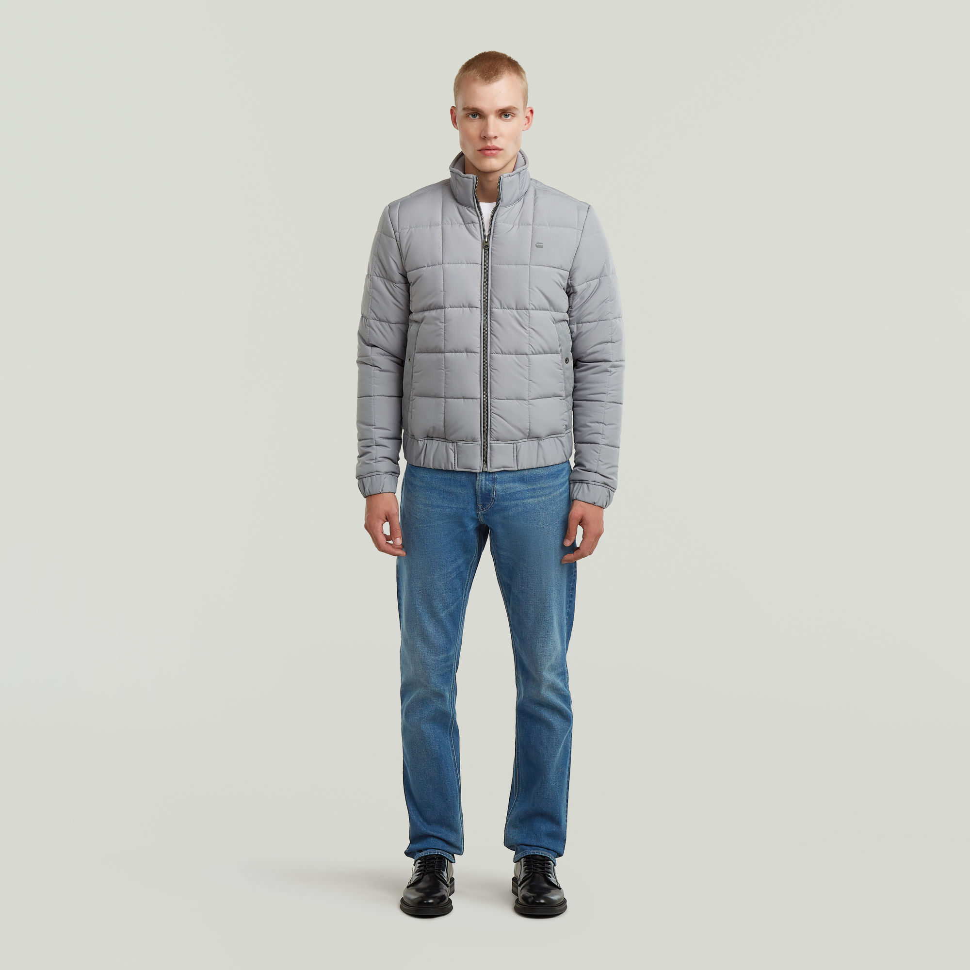 Thumbnail - Meefic Quilted Jacke - Grau - Herren