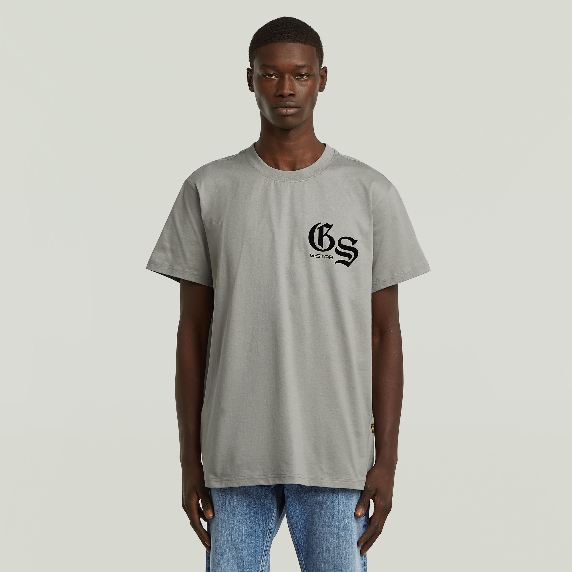 G-Star RAW Flock Back Loose T-shirt - Grijs - Heren