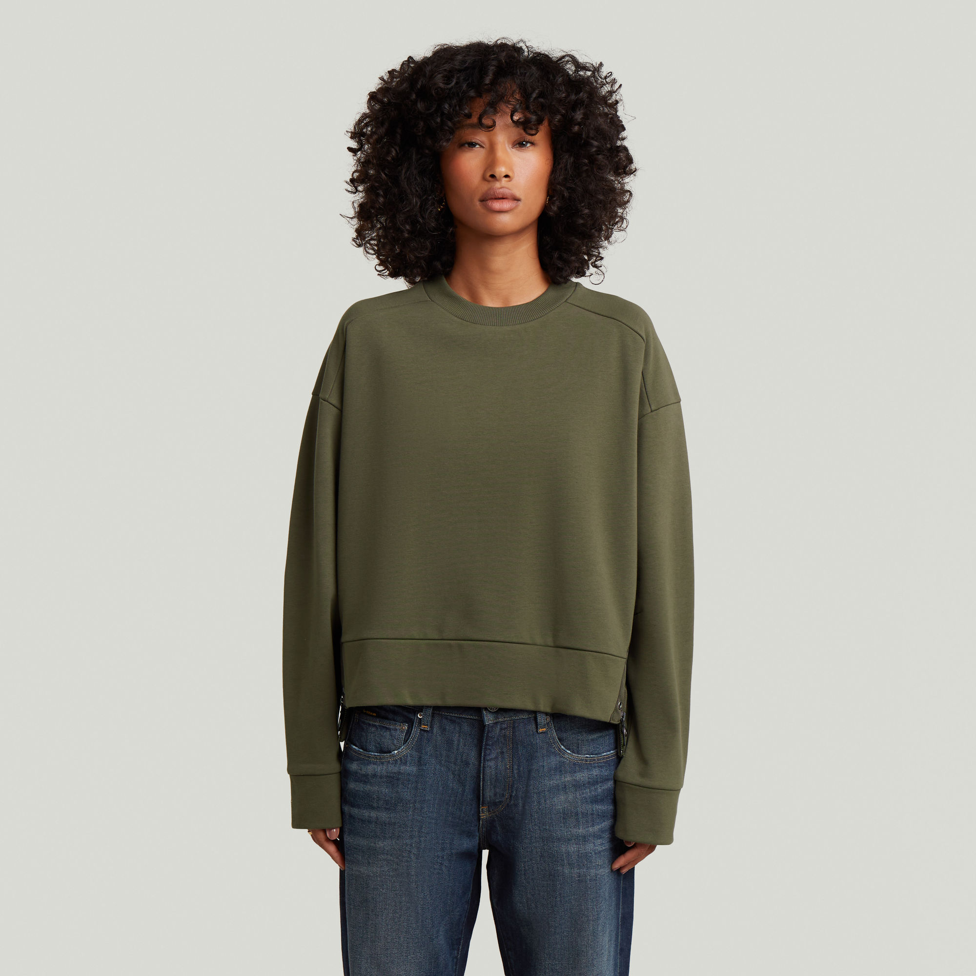 G-Star RAW Biker Zip Sweater - Groen - Dames