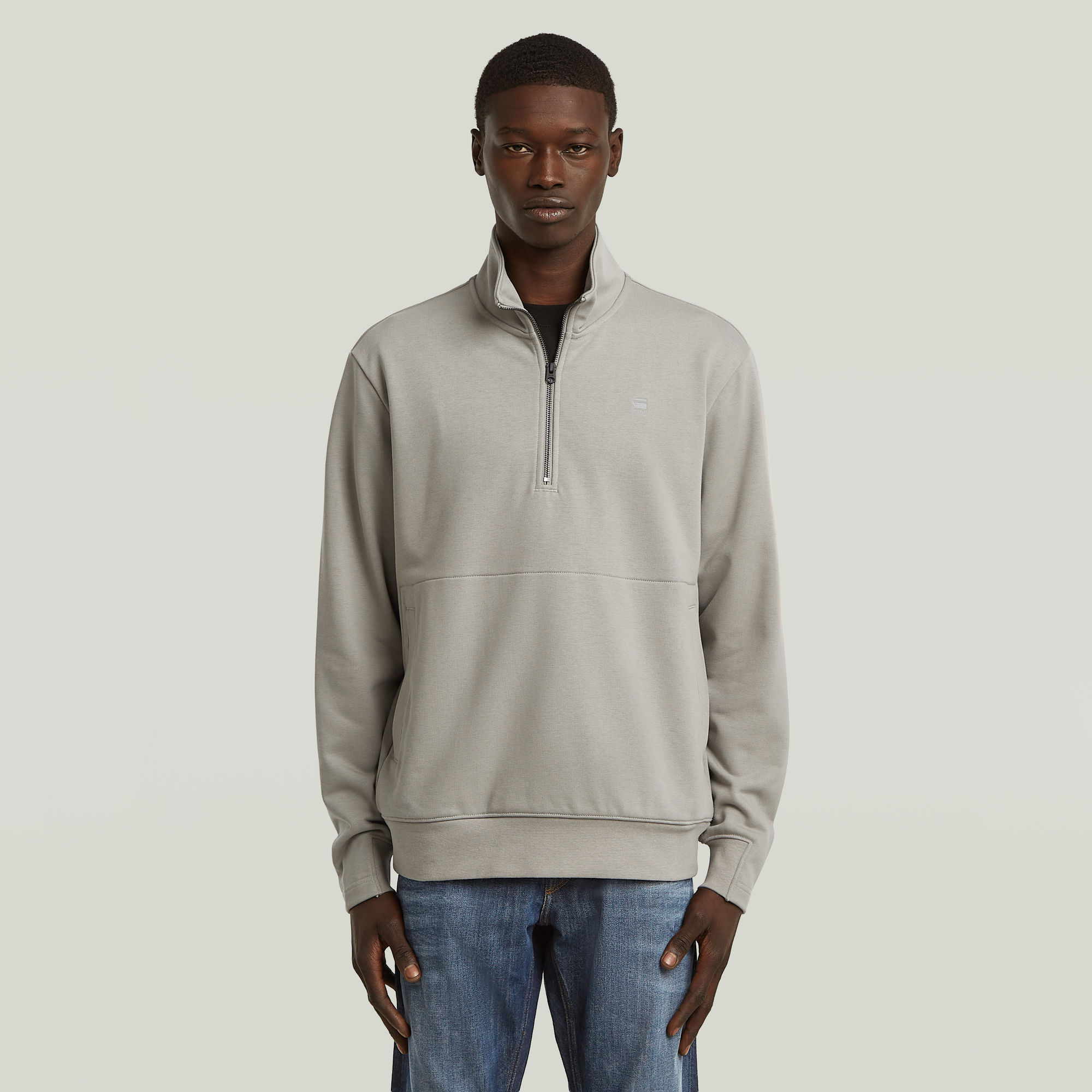 

Nifous Half Zip Sweater - Grijs - Heren