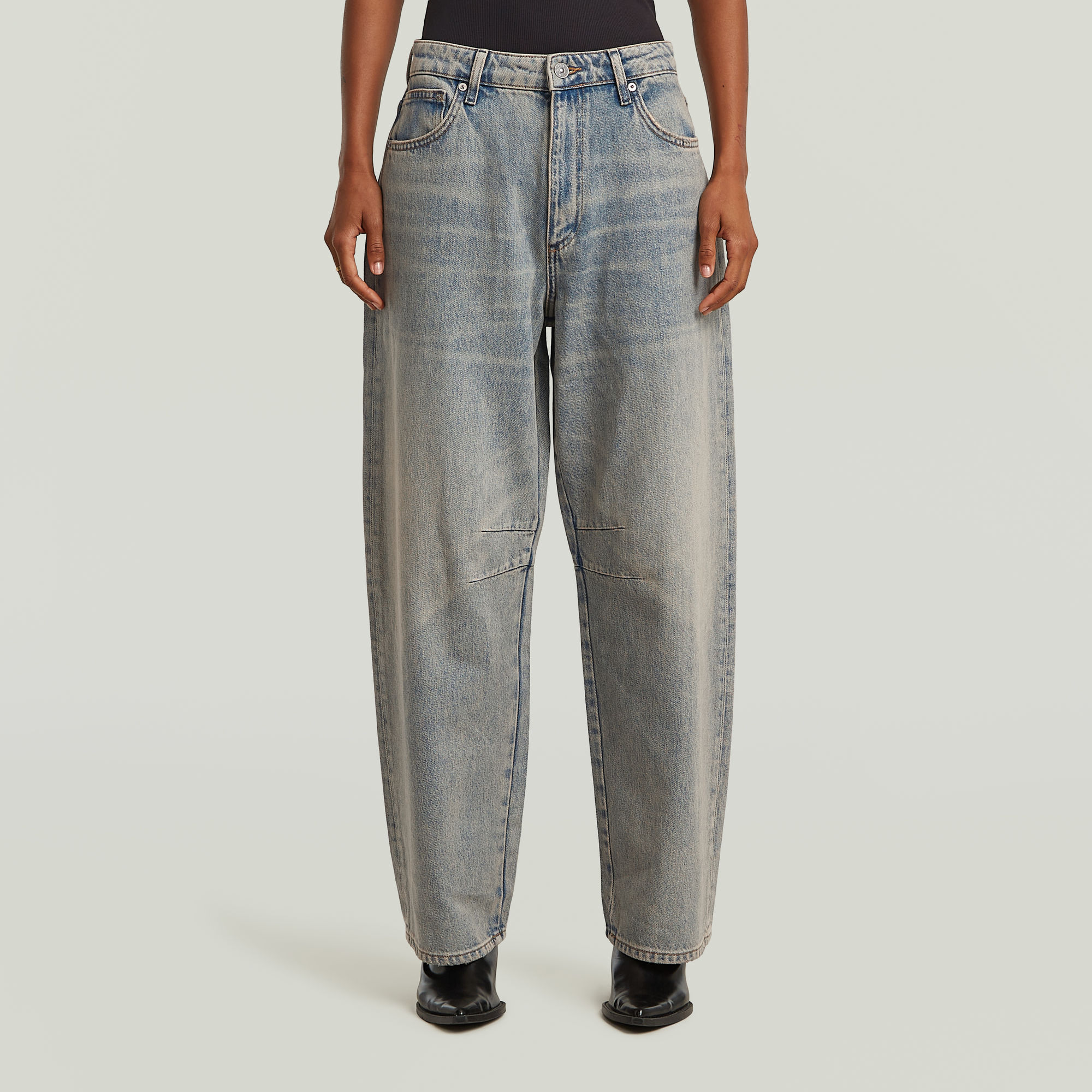 

Carter Barrel Jeans - Midden blauw - Dames