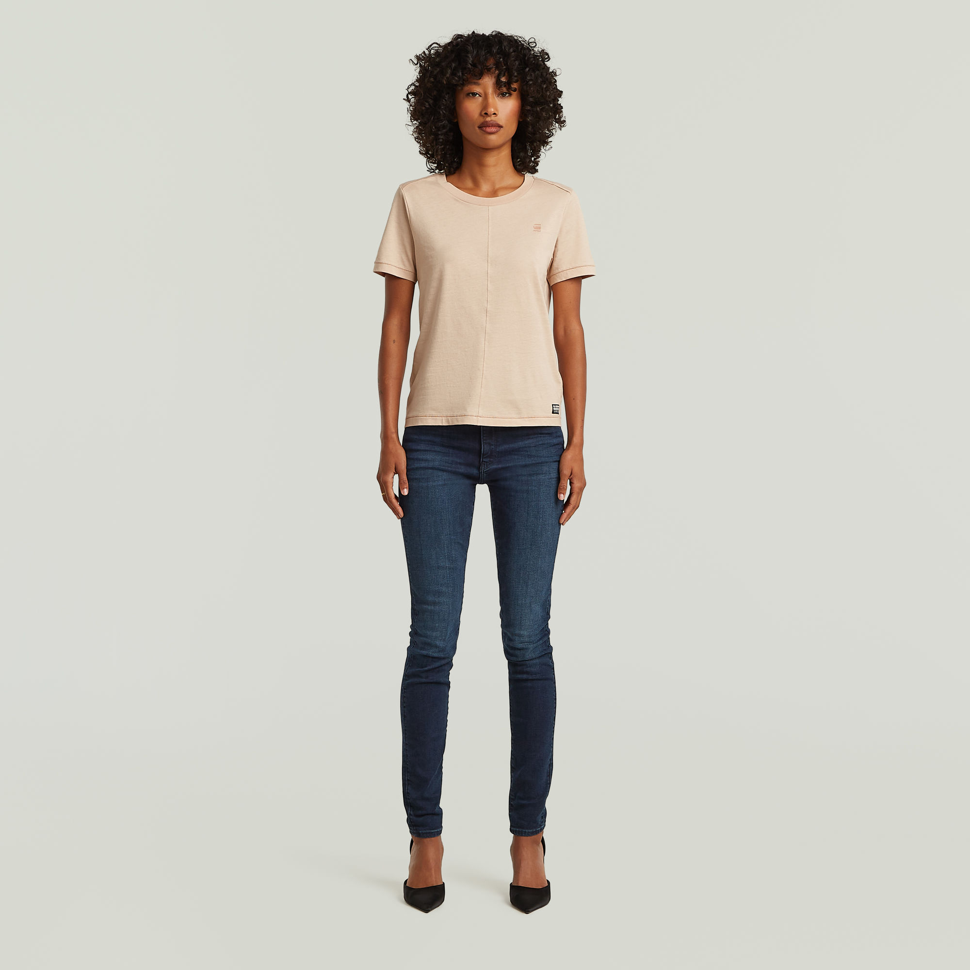 Thumbnail - Front Seam T-Shirt - Pink - Damen